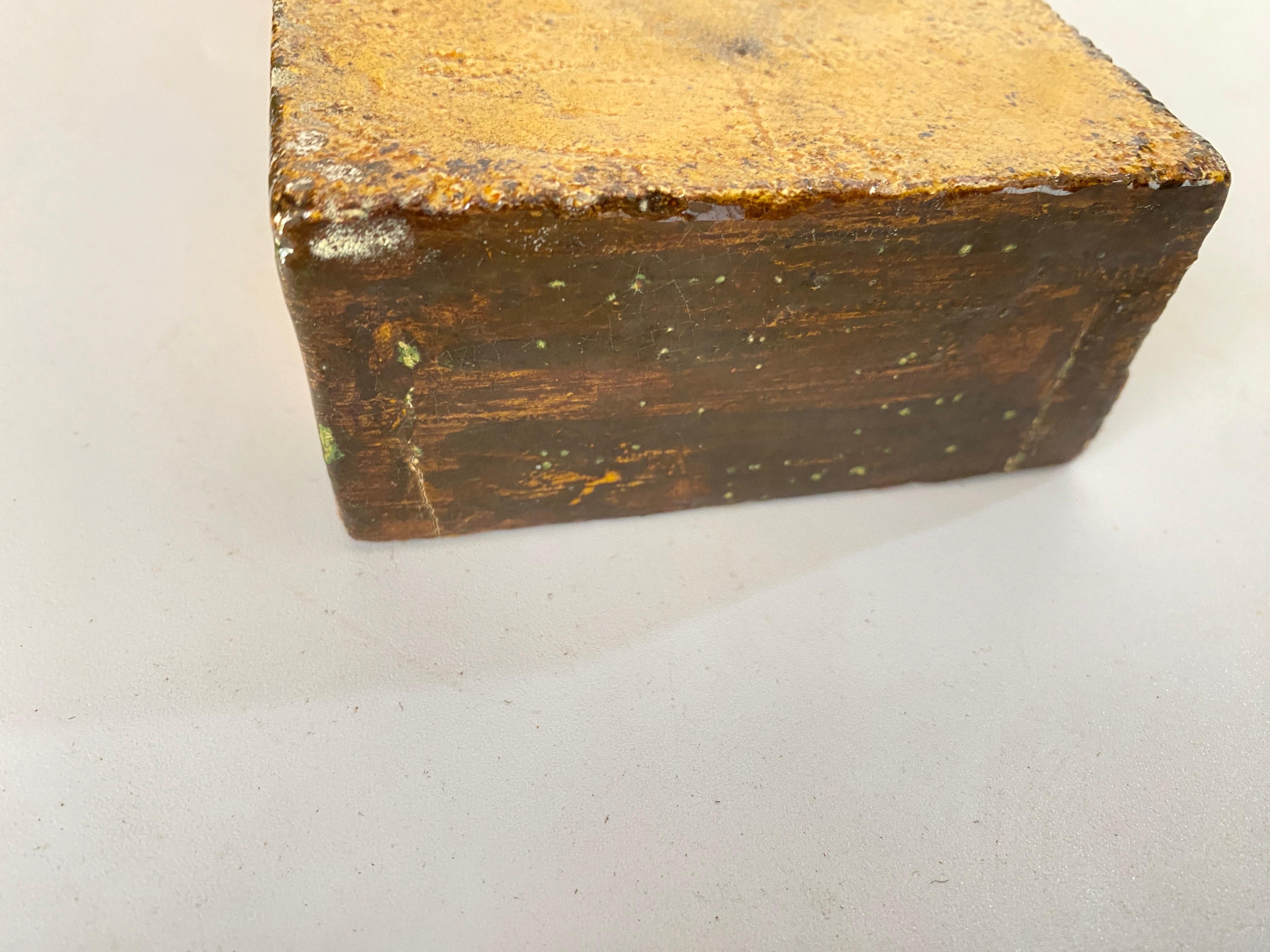 Dekorative Box in Keramik Reprensenting eine Ente Brown Farbe Frankreich XX Jahrhundert (20. Jahrhundert) im Angebot