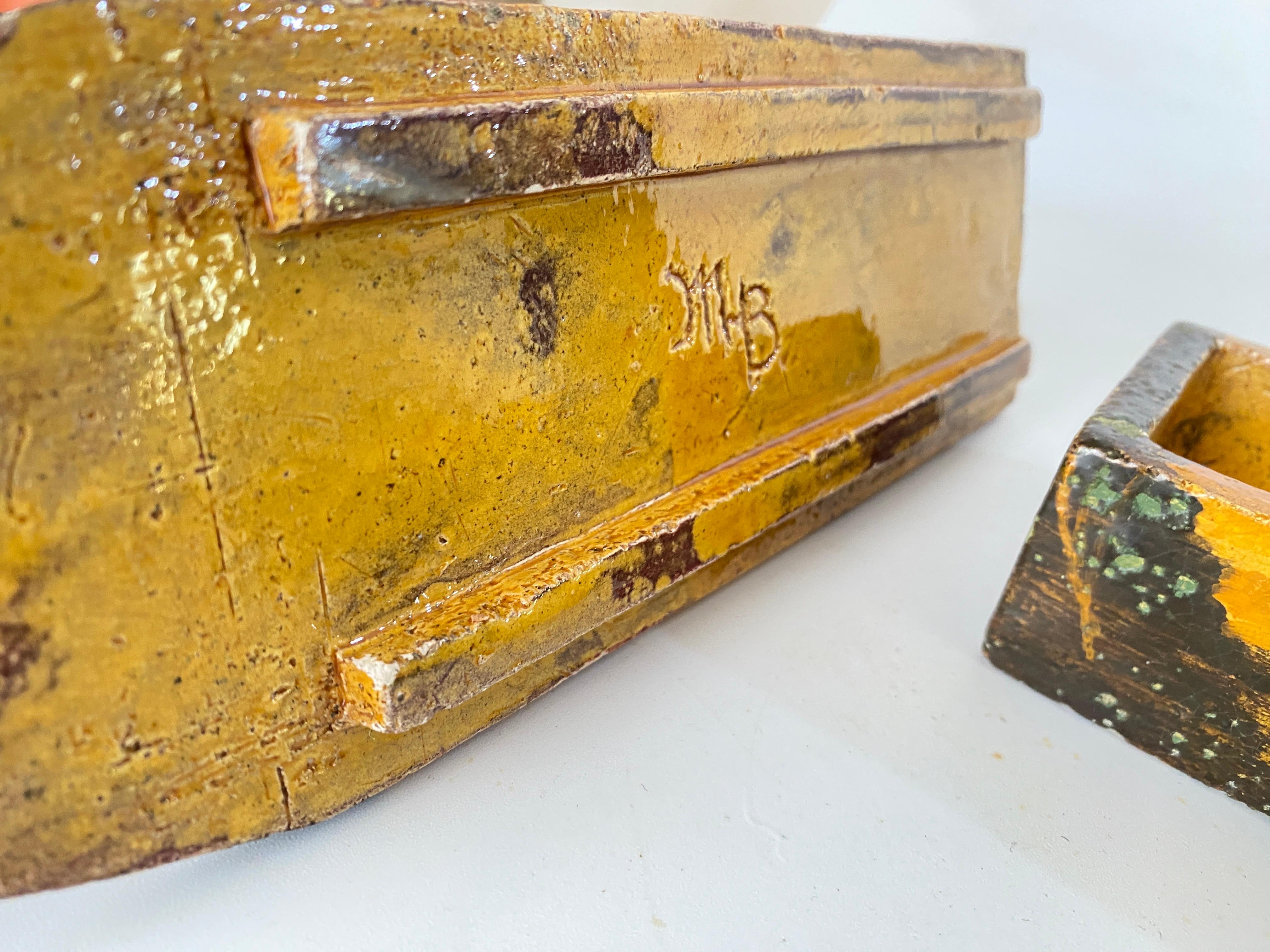 Dekorative Box in Keramik Reprensenting eine Ente Brown Farbe Frankreich XX Jahrhundert im Angebot 2