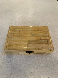 Decorative Box with Black Velvet Interior, 1970s