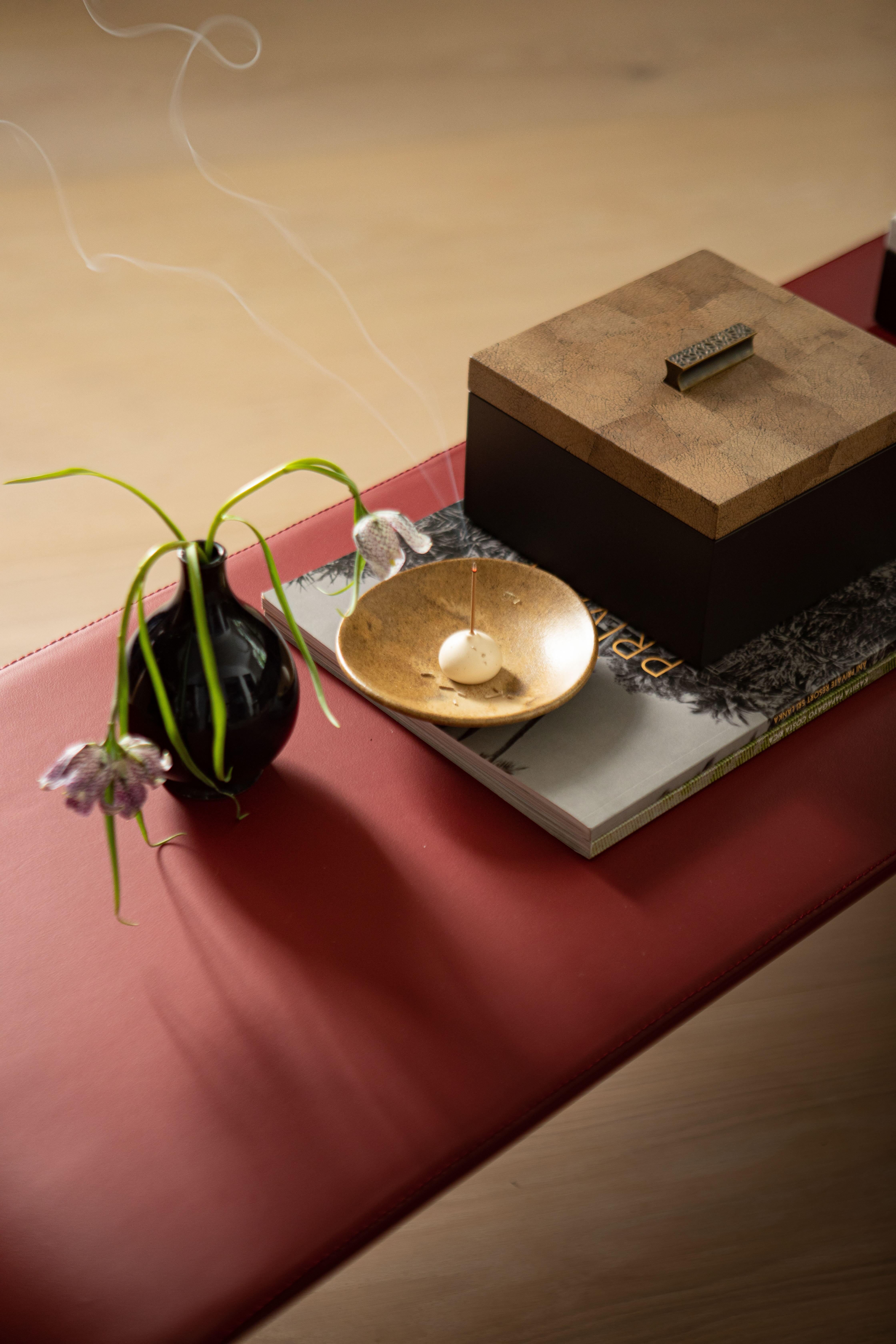 Decorative Boxes, ELLA by Reda Amalou Design, 2016 - Black & Brown Mat Lacquer In New Condition For Sale In Paris, FR