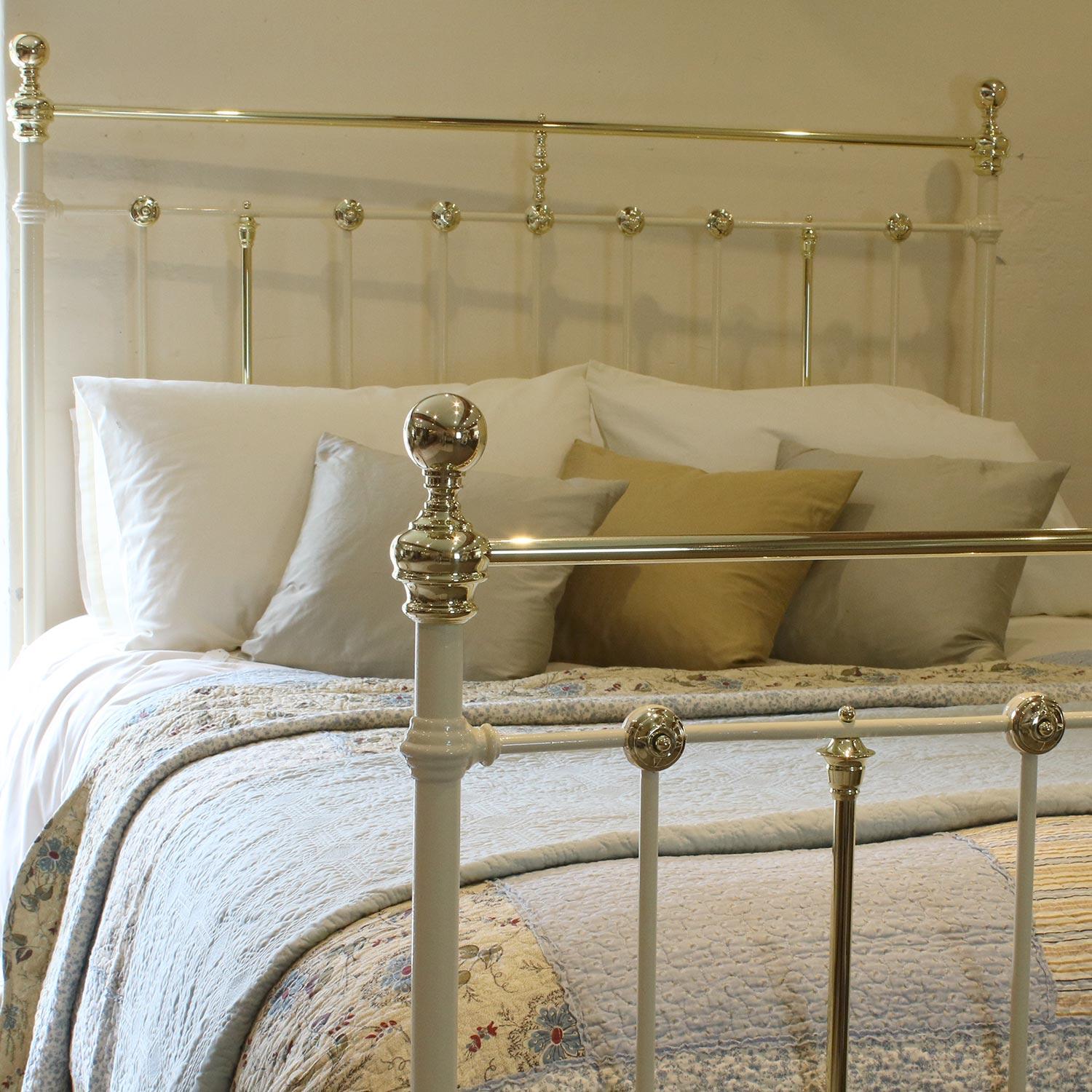 Victorian Decorative Brass and Iron Bed, MK149