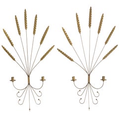 Decorative Brass and Wrought Iron Sconces