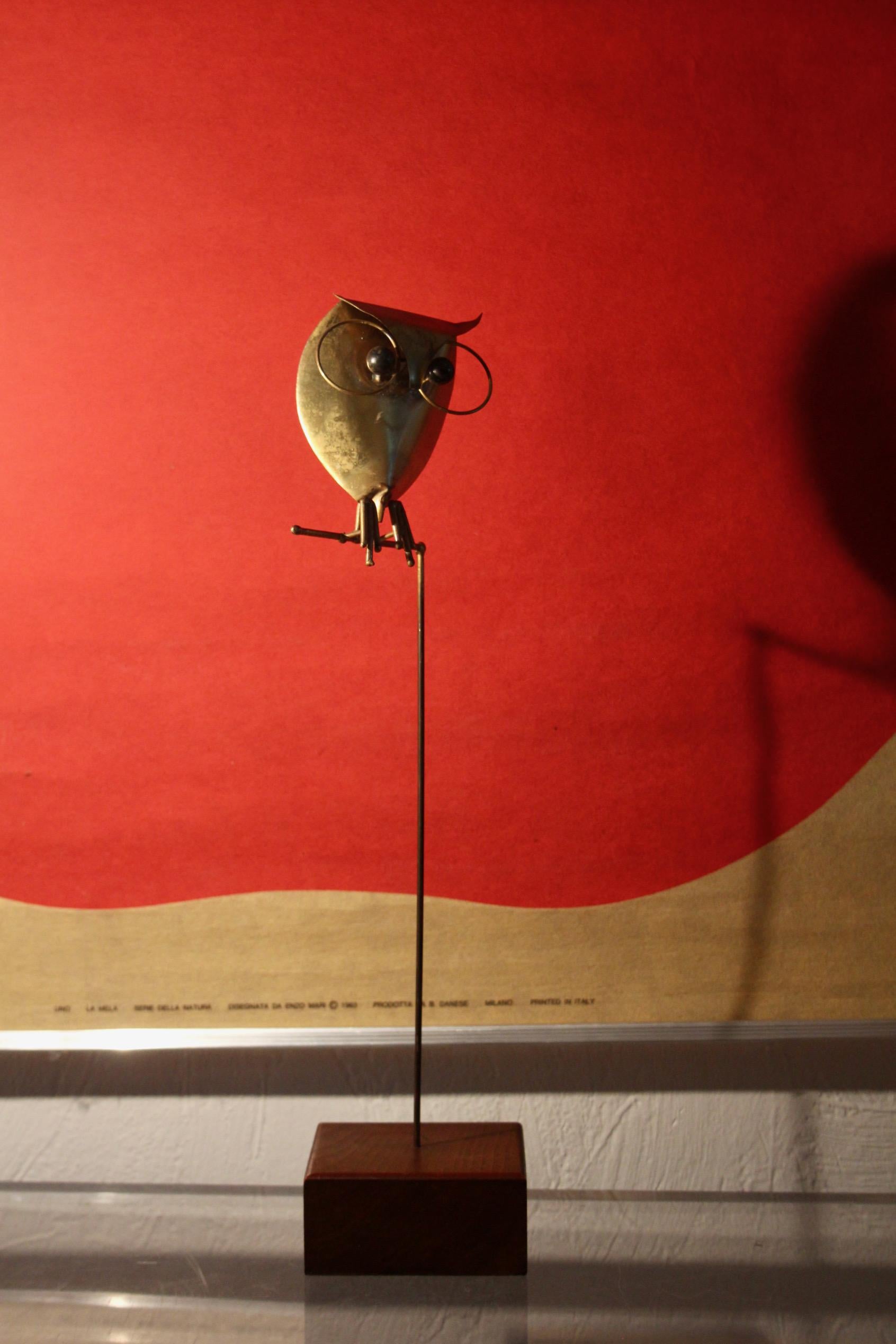 Francese Uccello decorativo in ottone in vendita