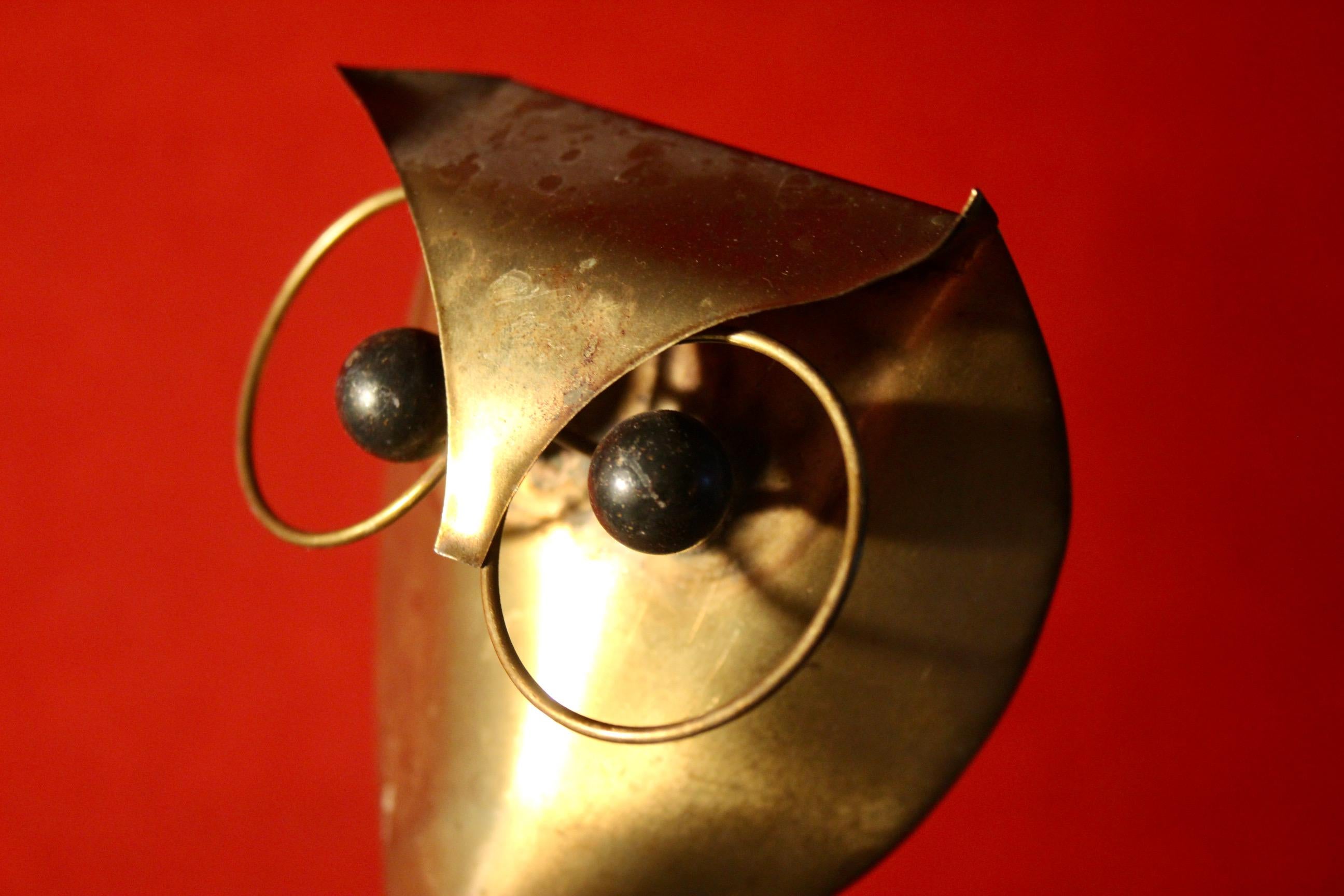 Uccello decorativo in ottone in vendita 2