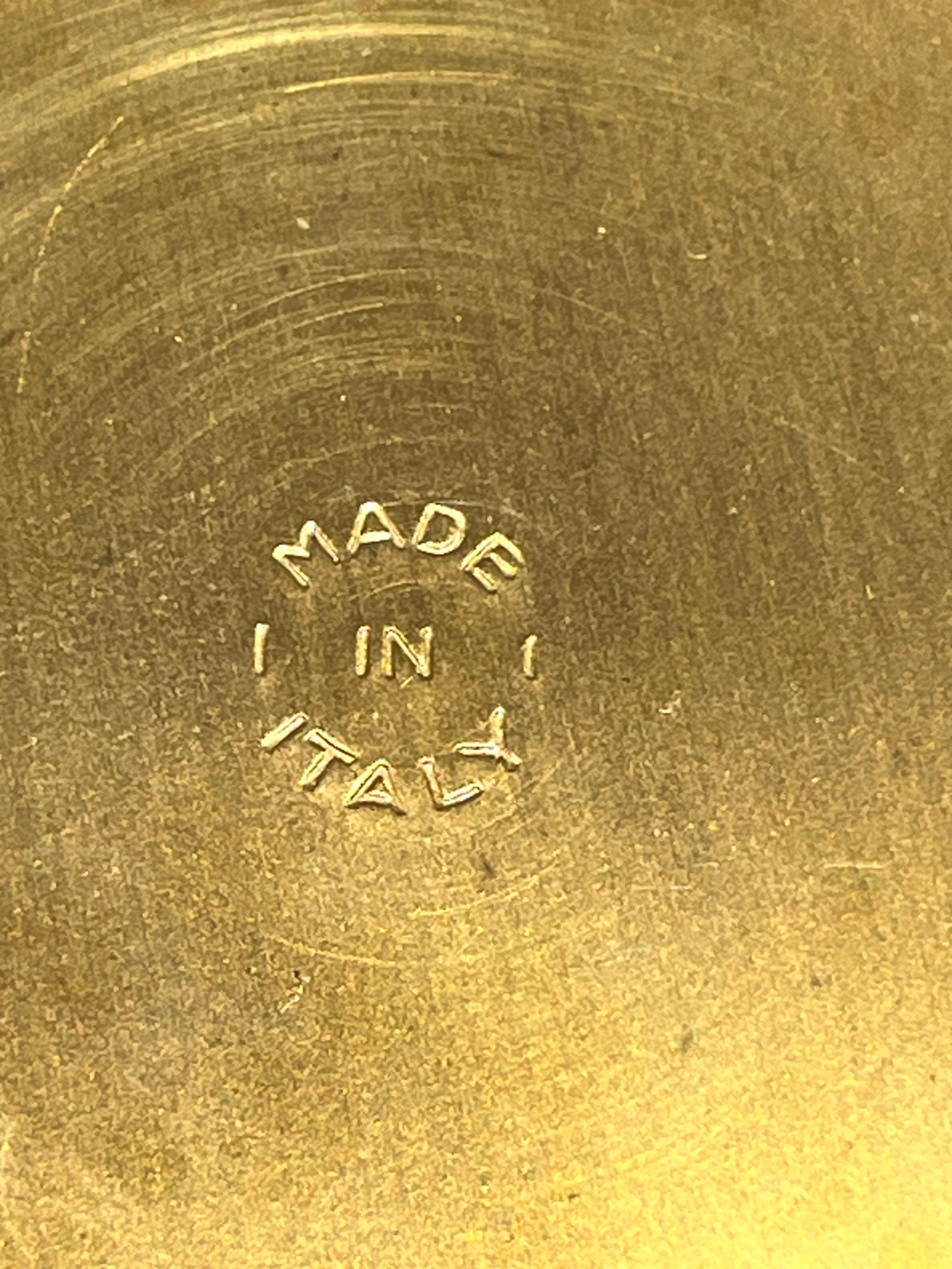 Bottiglie decorative in ottone - Timbro made in Italy, circa 1970 in vendita 1