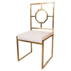 Decorative brass chair 