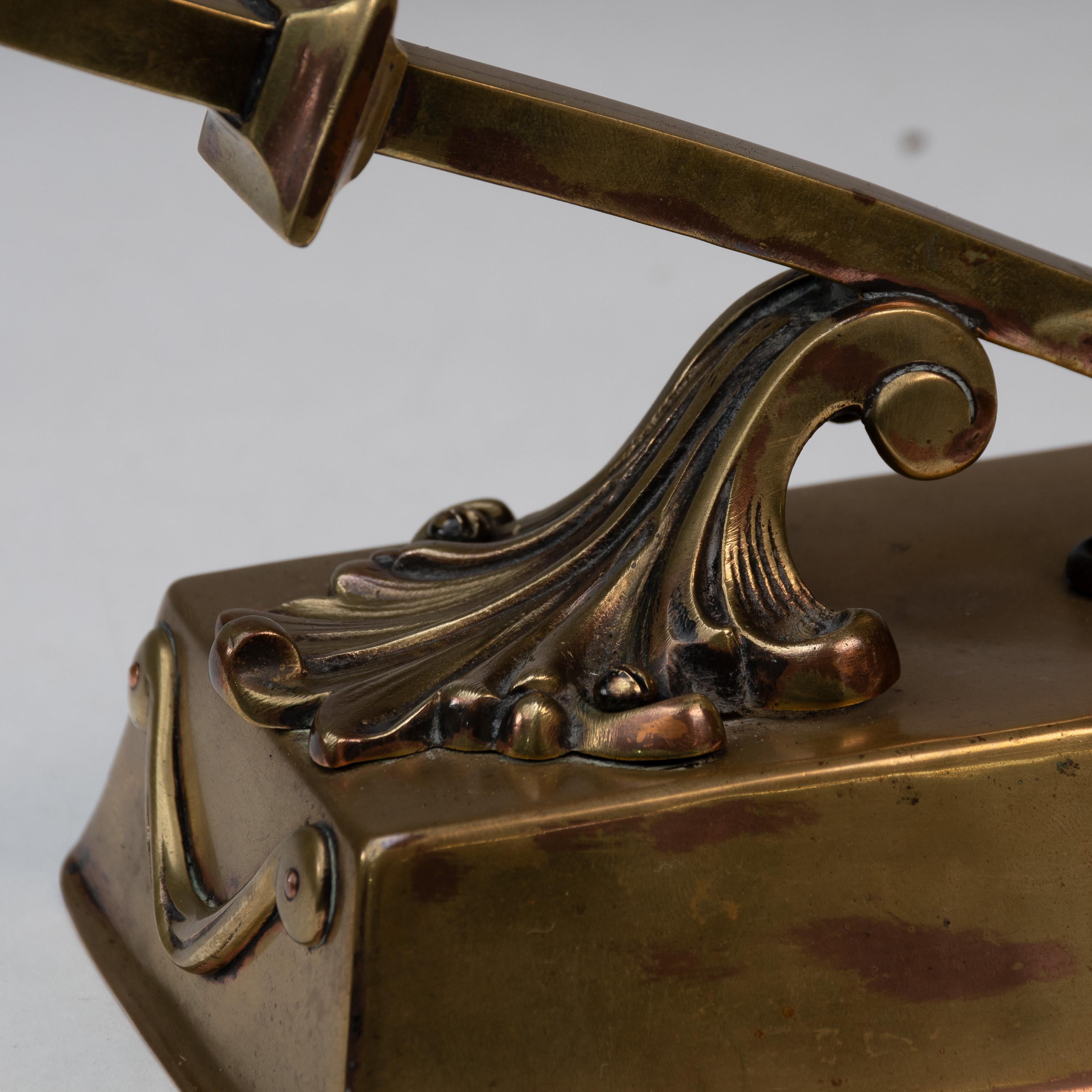 Decorative Brass Desk Light with Chord and Adjustable Head For Sale 8