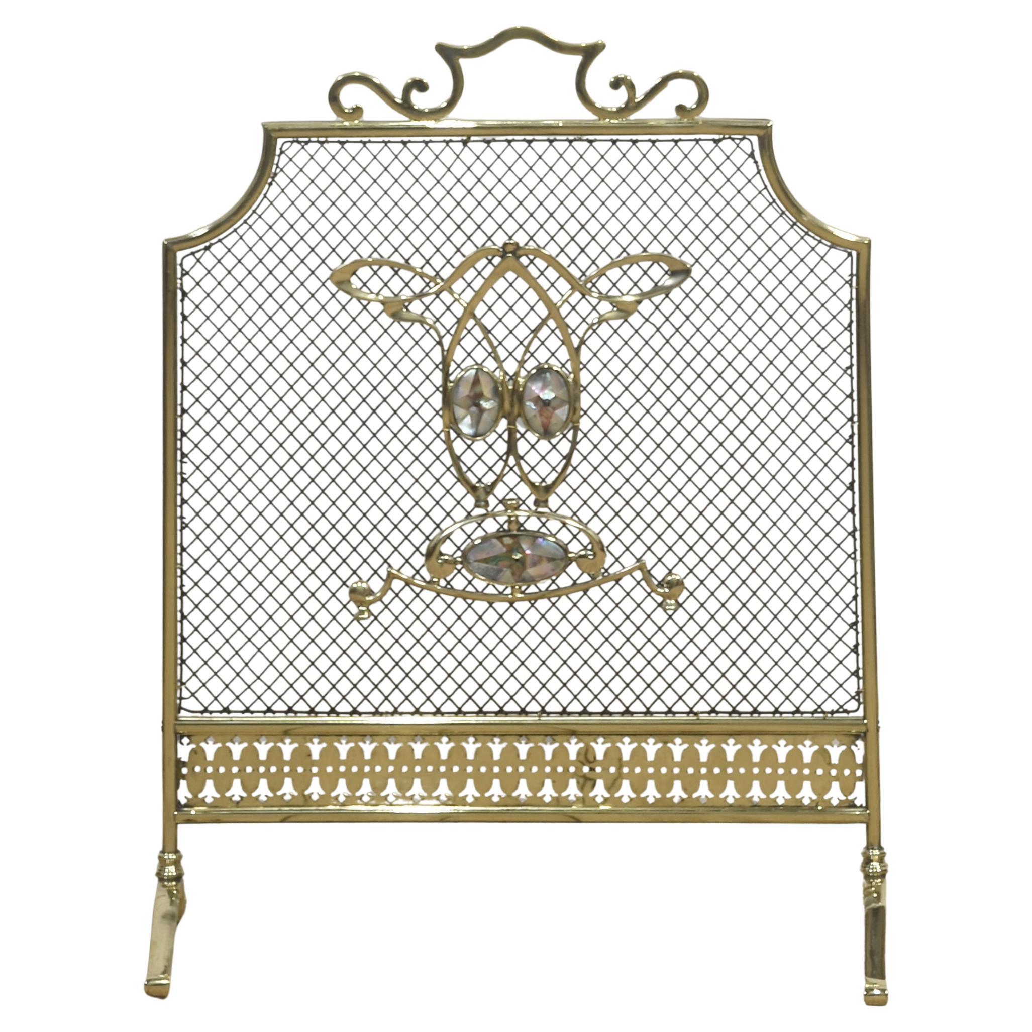 Pantalla decorativa de latón para chimenea en venta