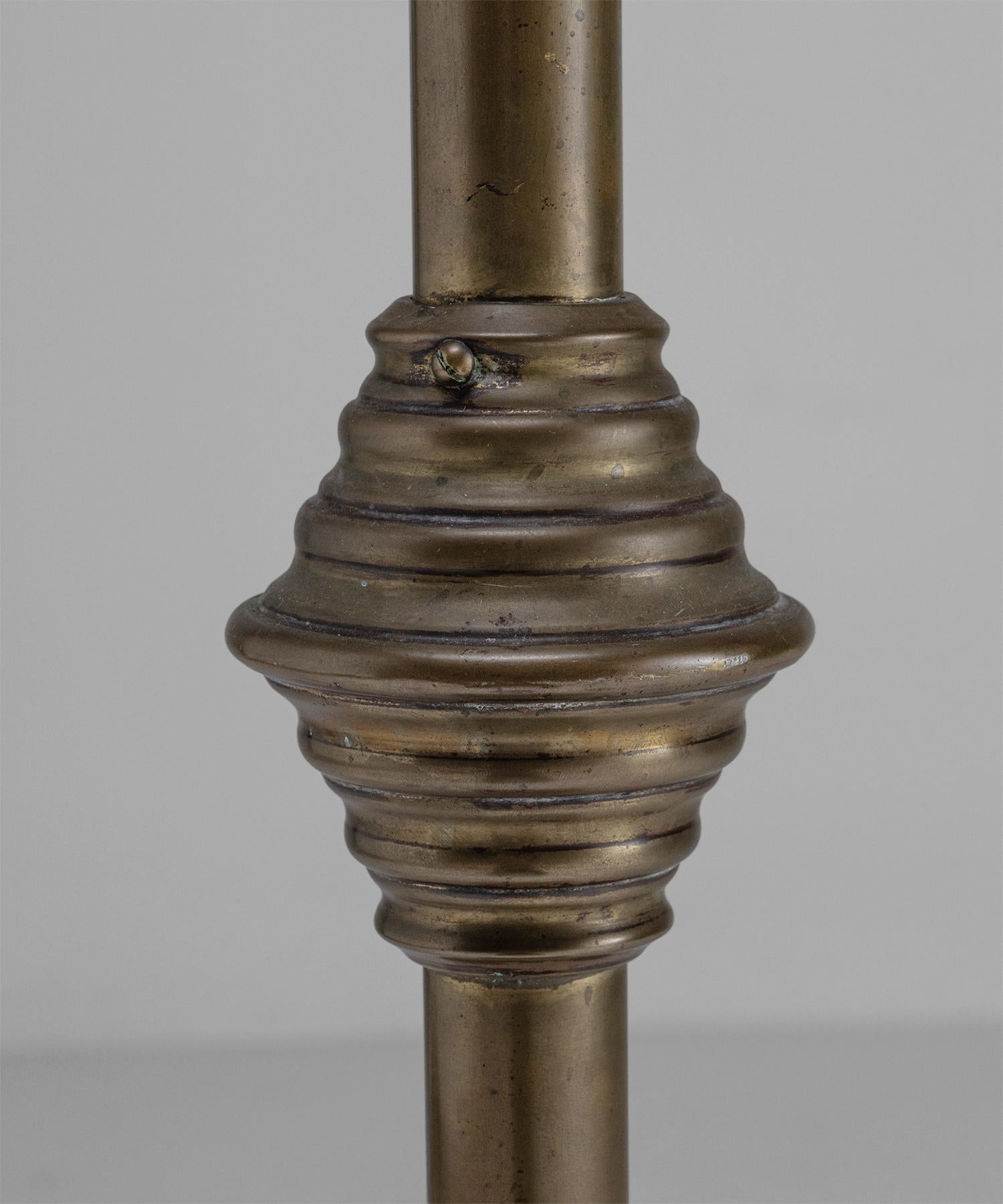 20th Century Decorative Brass Floor Lamp, England, Circa 1910