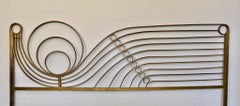 Decorative Brass Headboard, Mid-20th Century, Italian Modern