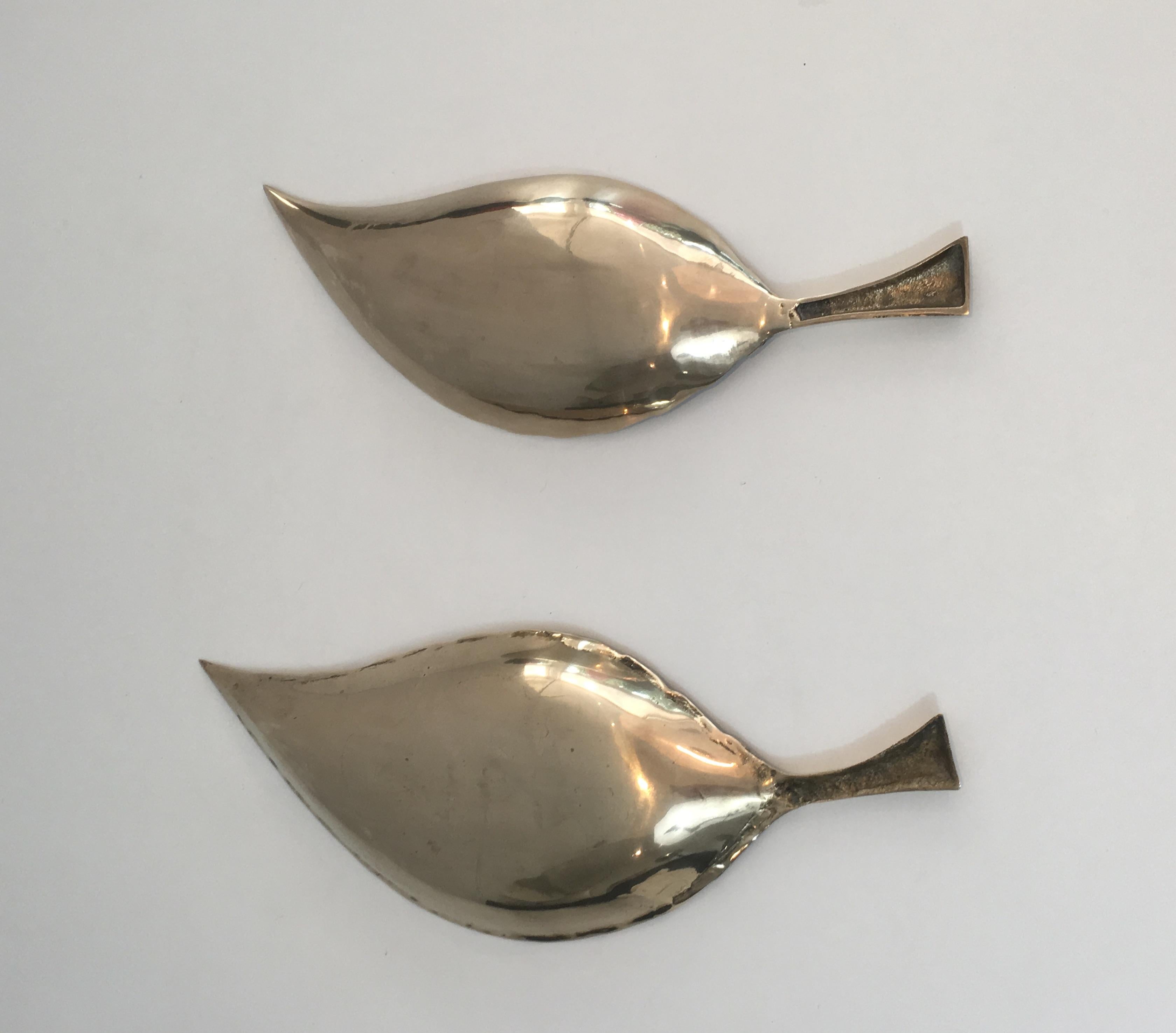 Decorative Brass Leaves, French In Good Condition For Sale In Marcq-en-Barœul, Hauts-de-France