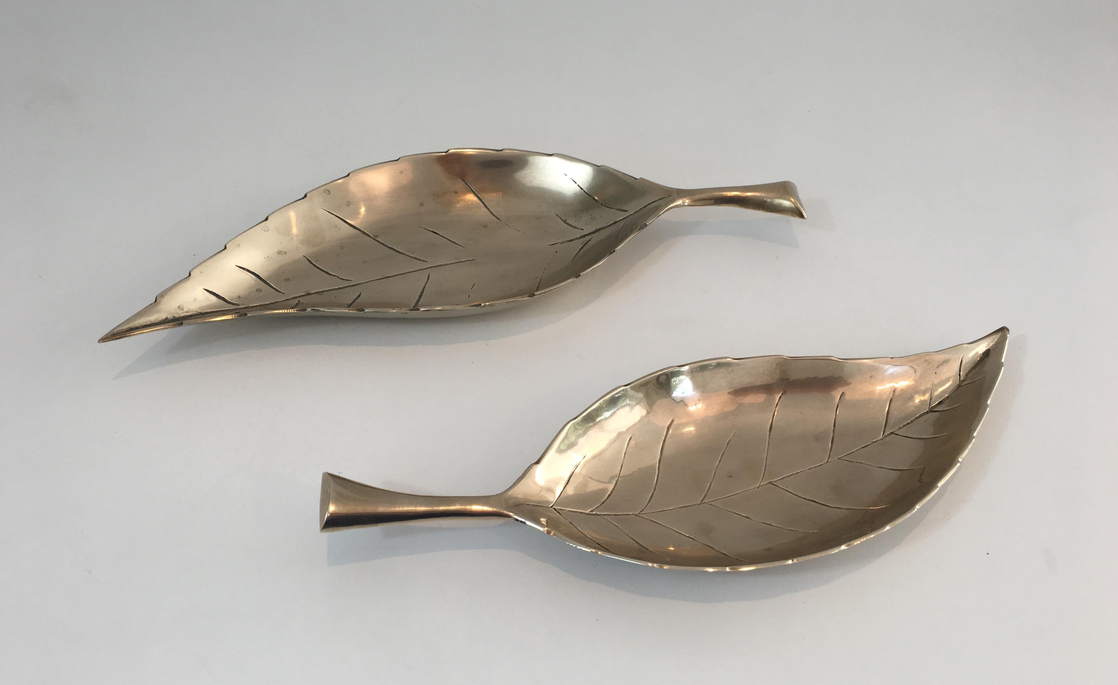 Decorative Brass Leaves, French For Sale 1