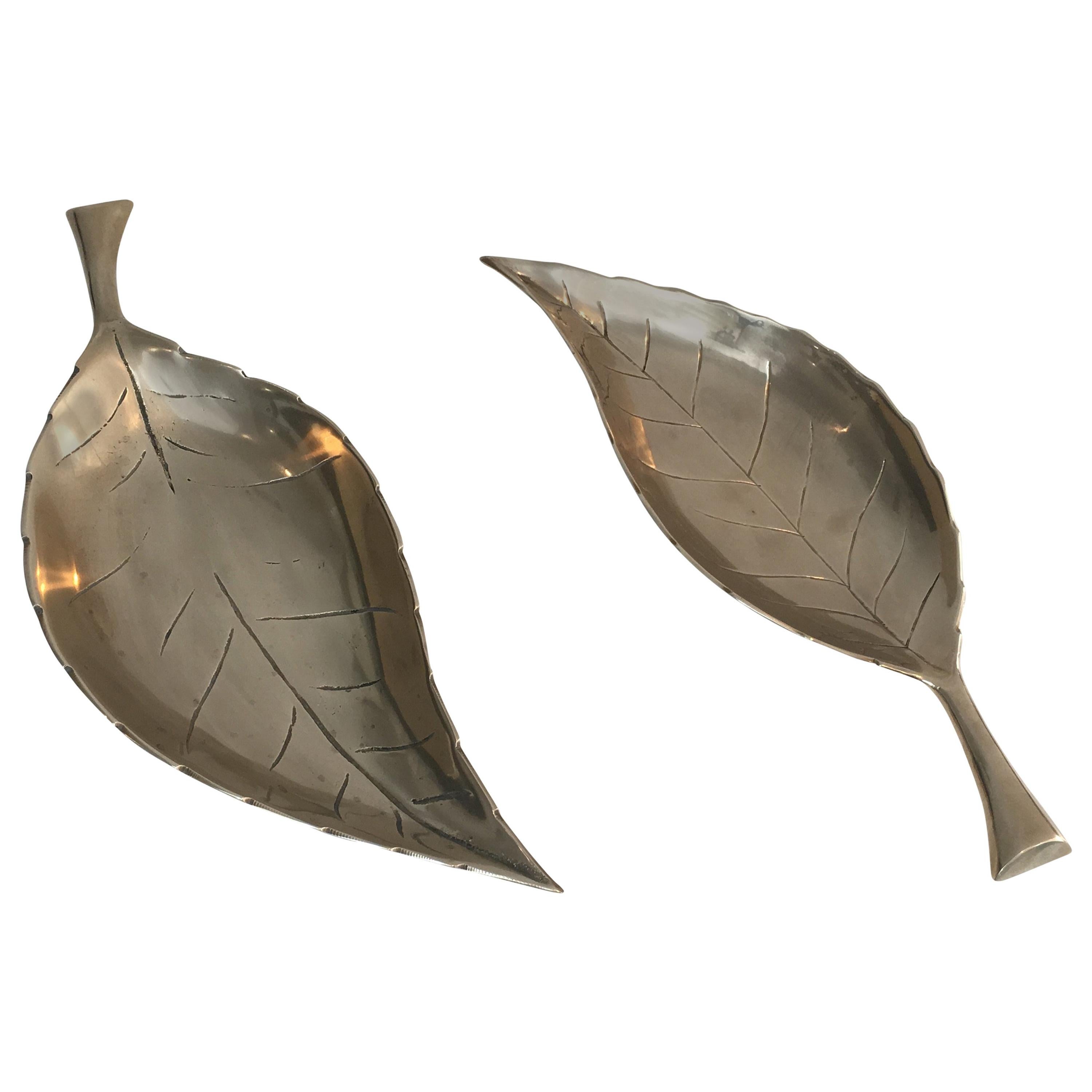 Decorative Brass Leaves, French