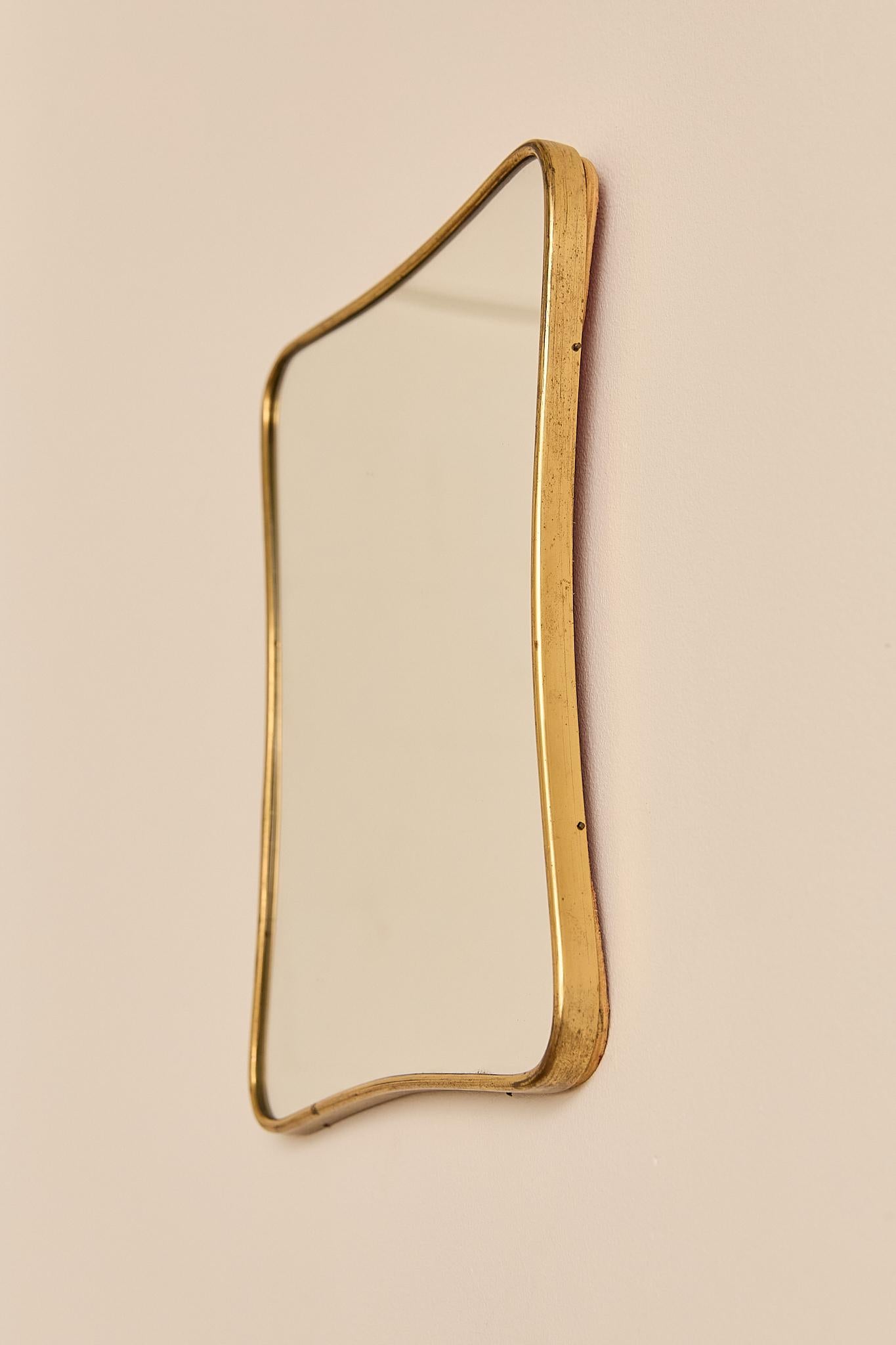 Decorative Brass Mirror For Sale 1