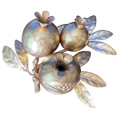 Decorative Brass Pomegranate Paperweight