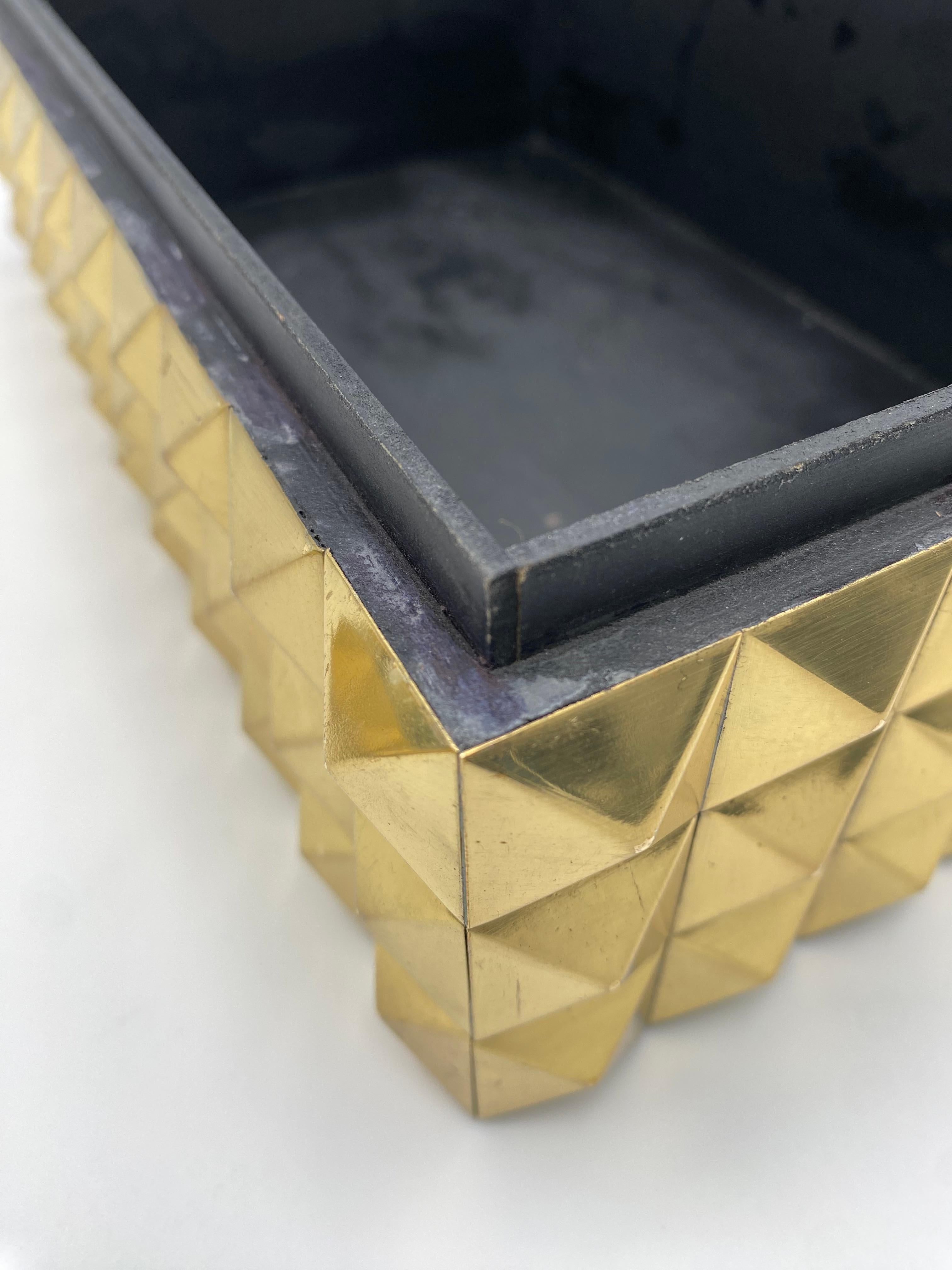 Decorative Brass Pyramid Lidded Box 6
