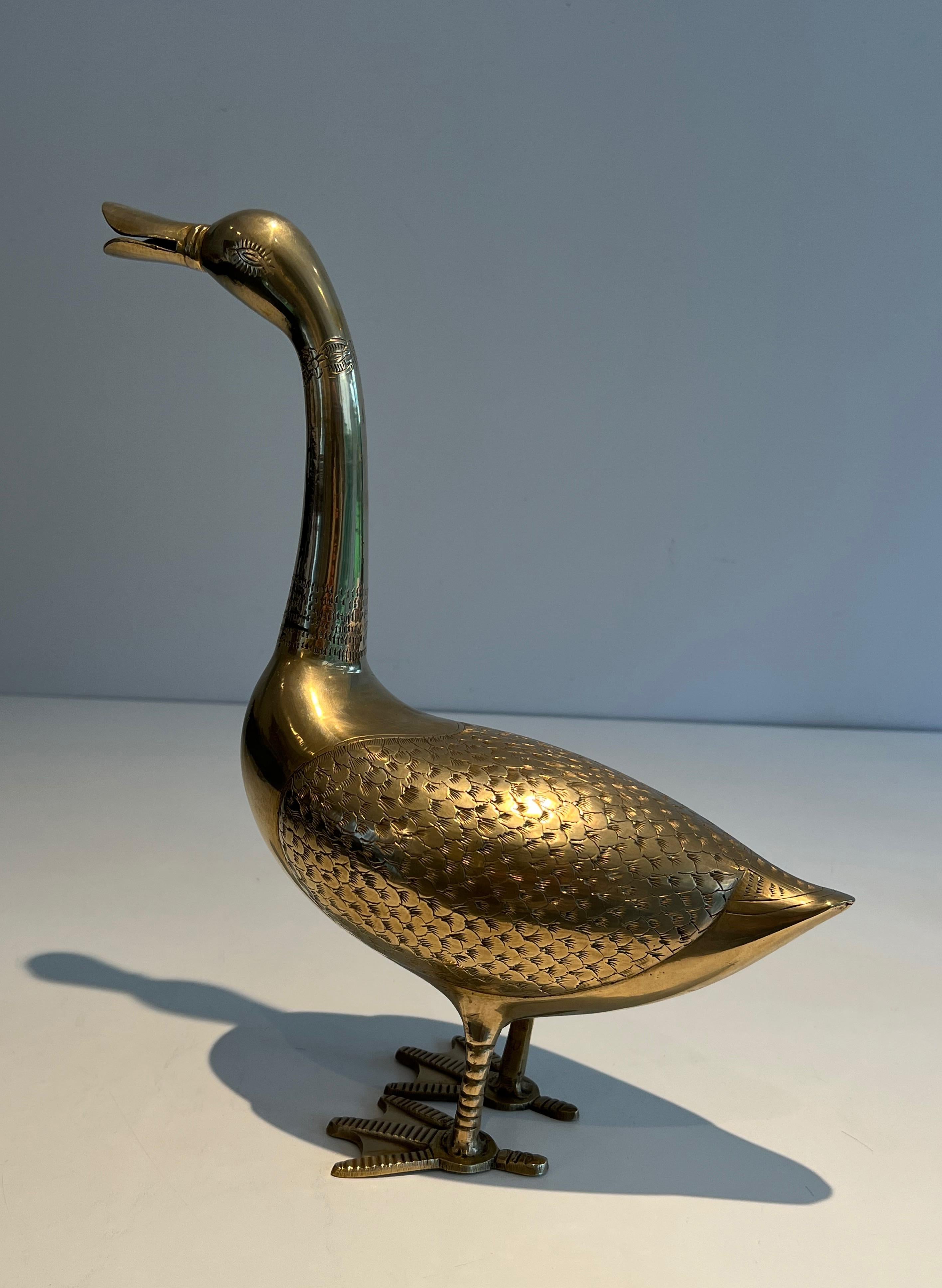 Sculpture décorative en laiton représentant un canard en vente 5