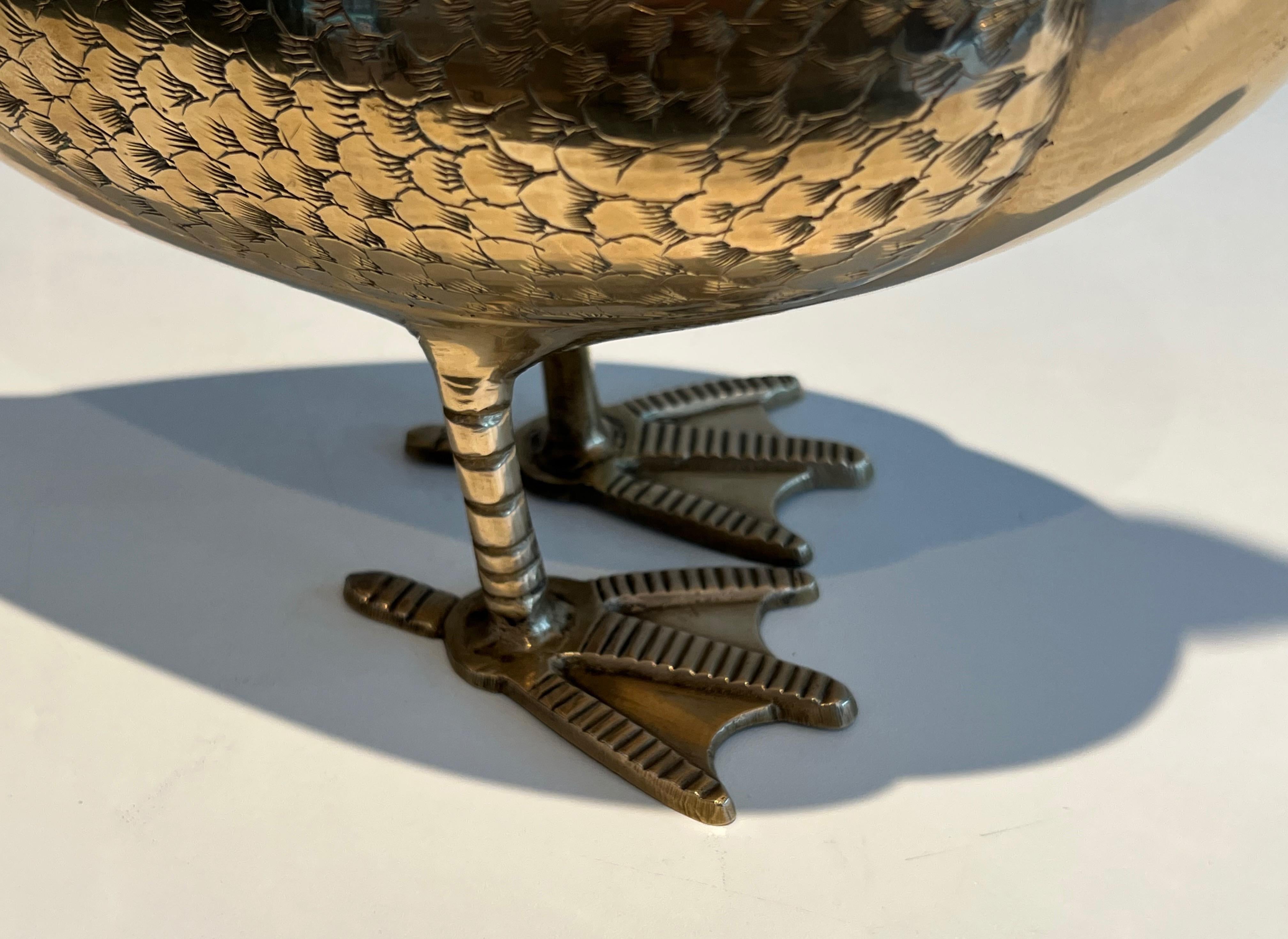 Sculpture décorative en laiton représentant un canard en vente 9