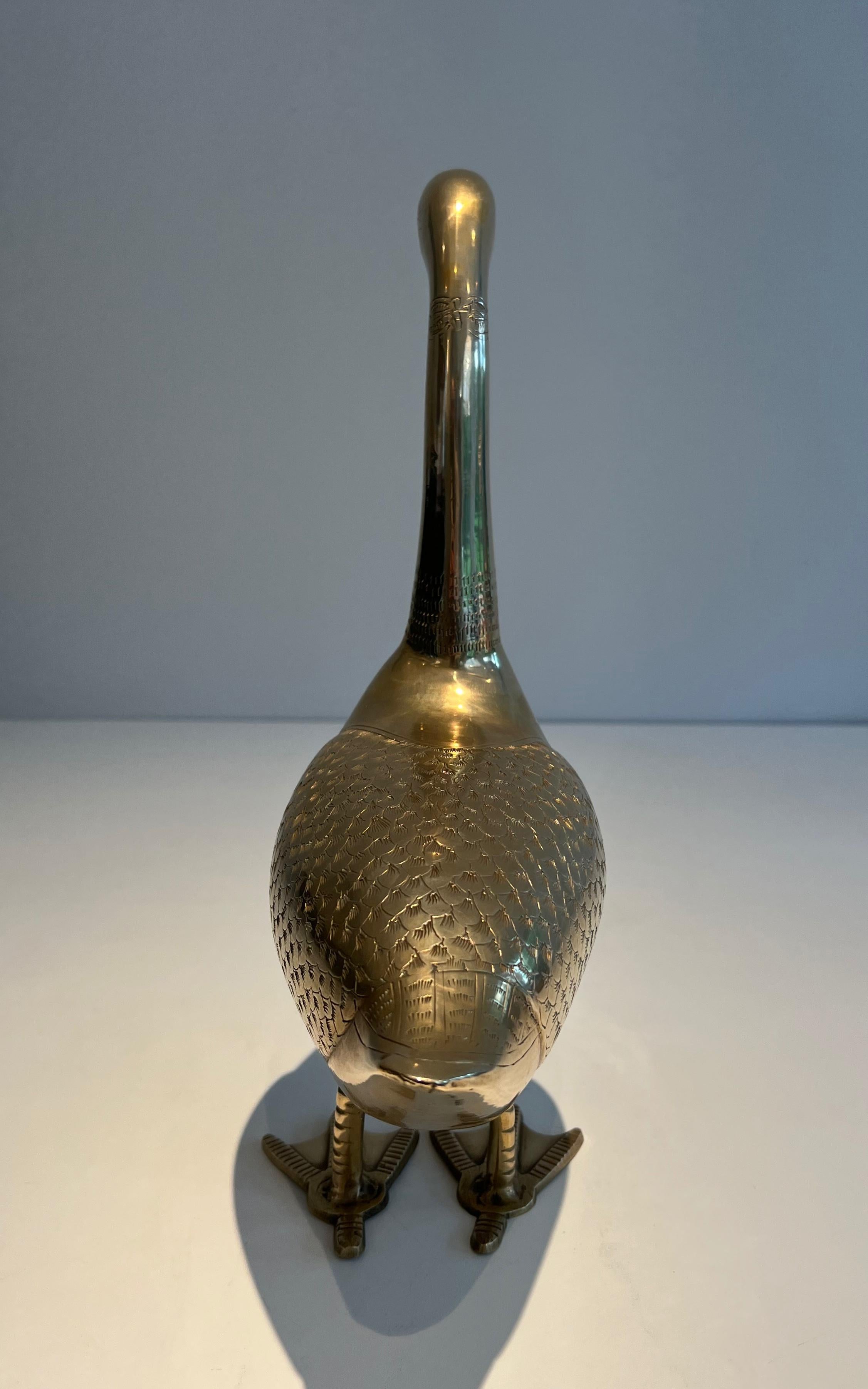 Sculpture décorative en laiton représentant un canard en vente 10