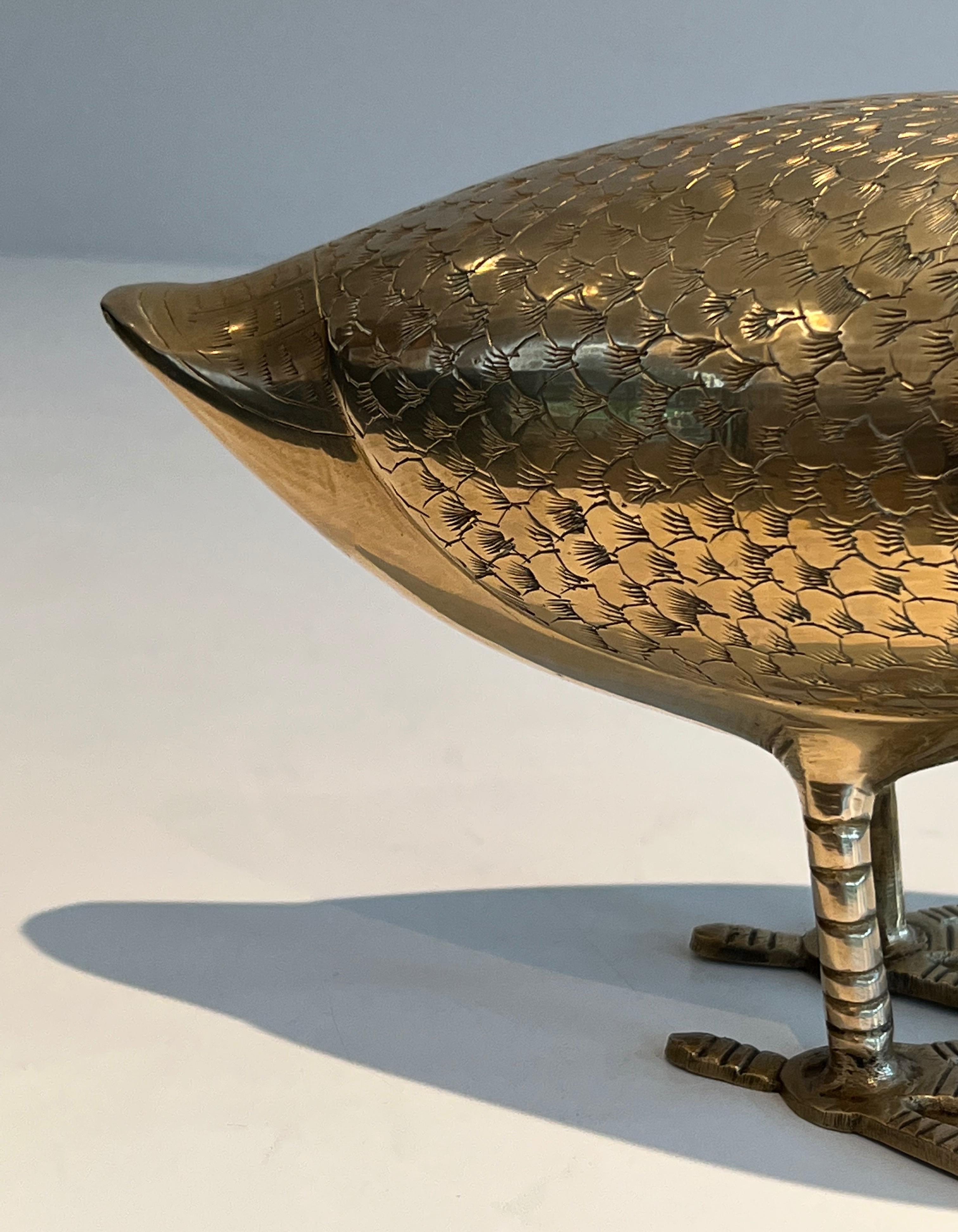 Sculpture décorative en laiton représentant un canard en vente 1