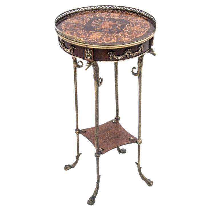 Decorative Brass Side Table/ Flowerbed, France, circa 1940s For Sale