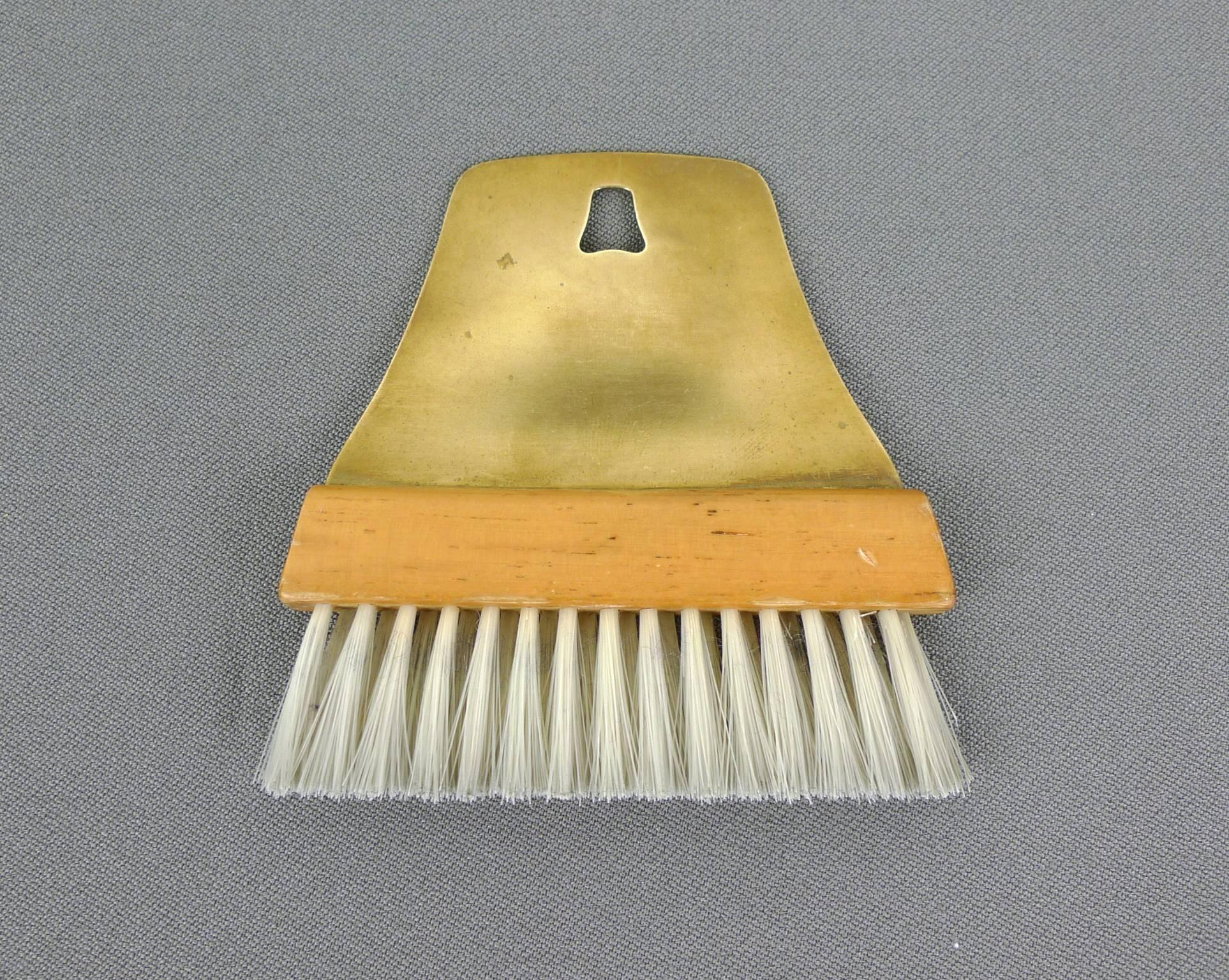 Decorative Brass Sweeping Broom and Collecting Pan, Germany, 1950s For Sale 2