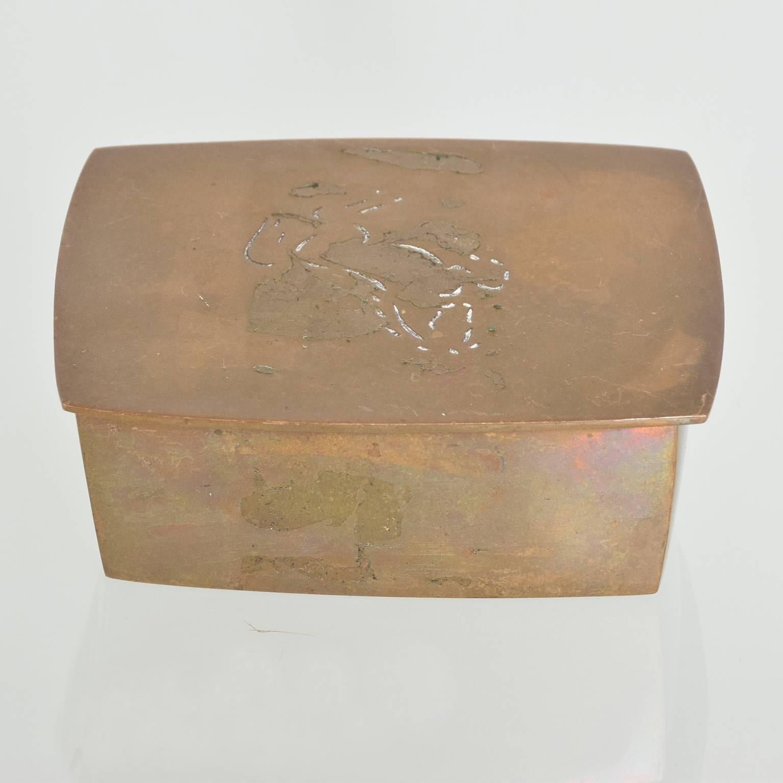 decorative bronze box by Wah Ming Chang.
Dimensions: 1 3/4