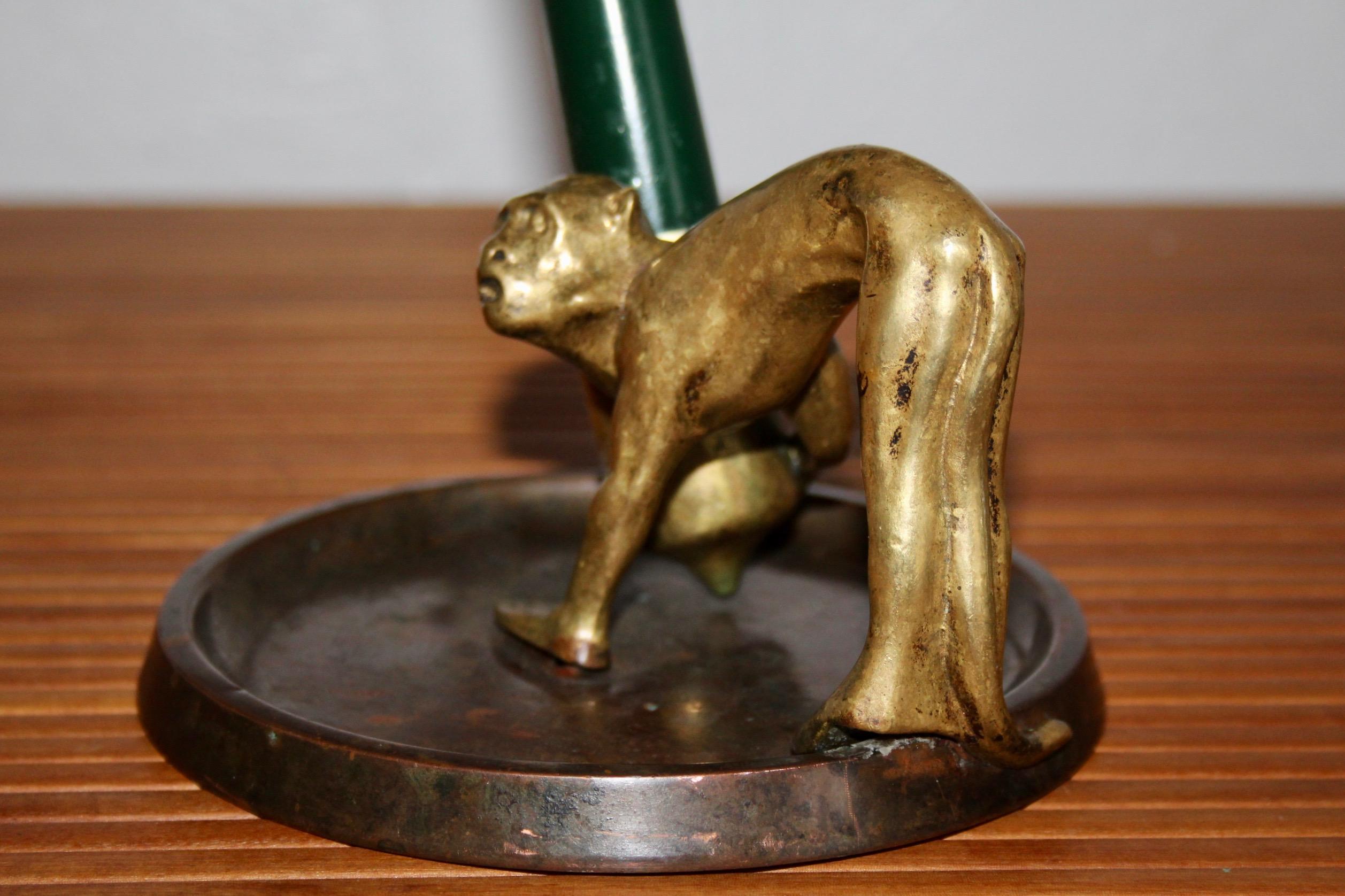 Decorative bronze candlestick For Sale 3