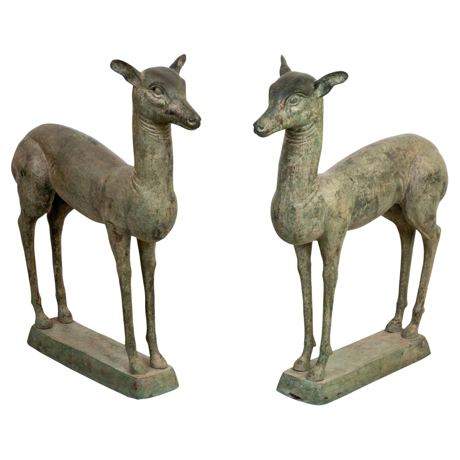 Decorative Bronze Deer For Sale