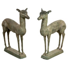 Vintage Decorative Bronze Deer