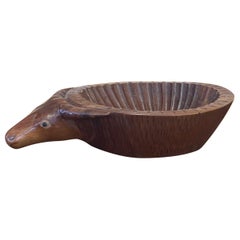 Decorative Brown Bull Bowl