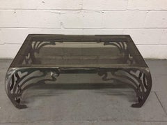 Decorative Brushed Steel Coffee Table