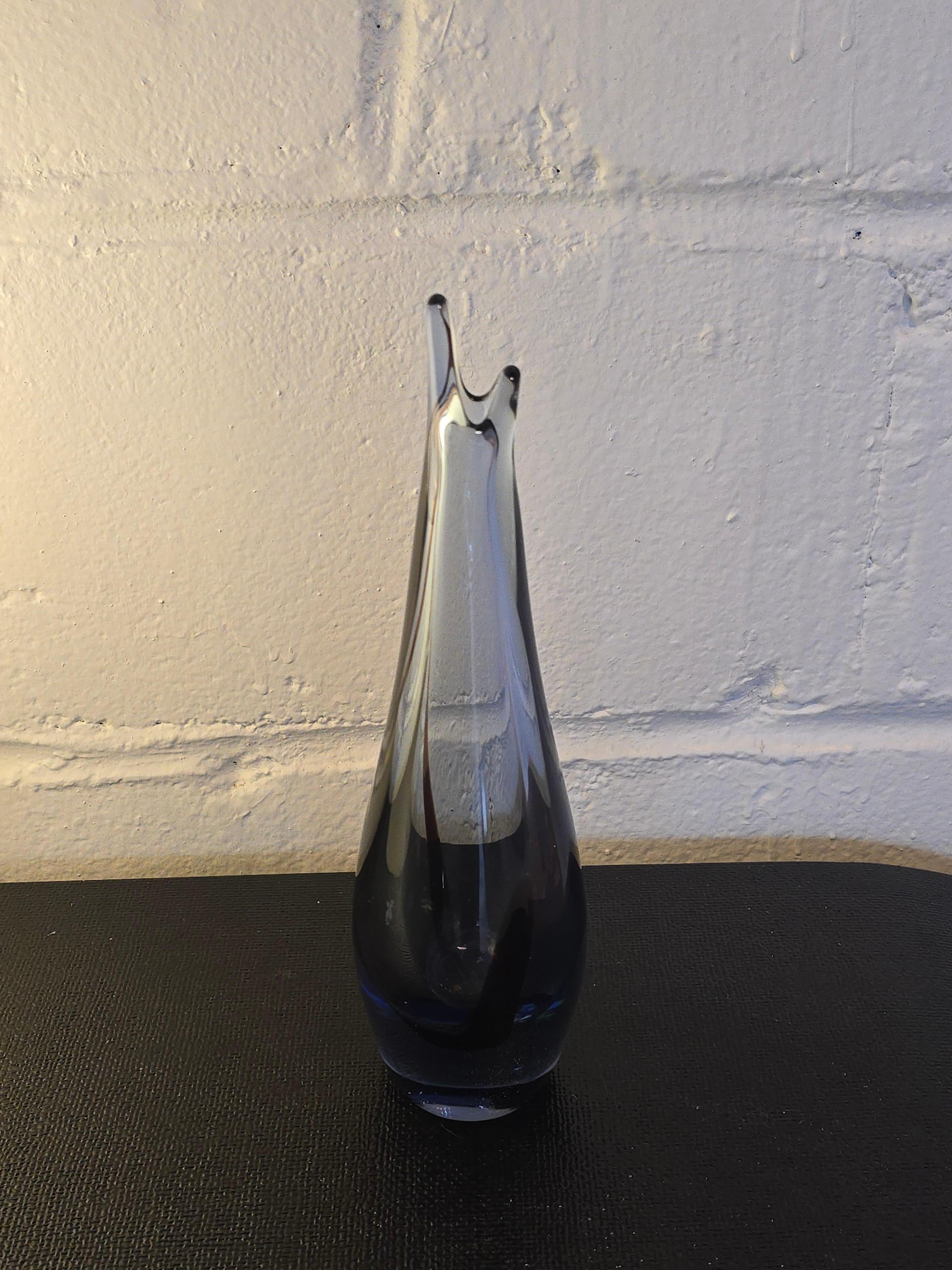 Mid-Century moderno Vaso decorativo in vetro Art Decor in vendita