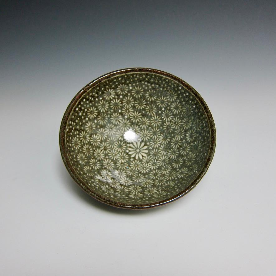 American Decorative Buncheong Bowl by Jason Fox For Sale