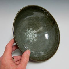 Decorative Buncheong Flower Bowl by Jason Fox