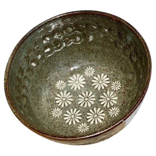 Decorative Buncheong Flower Bowl by Jason Fox For Sale