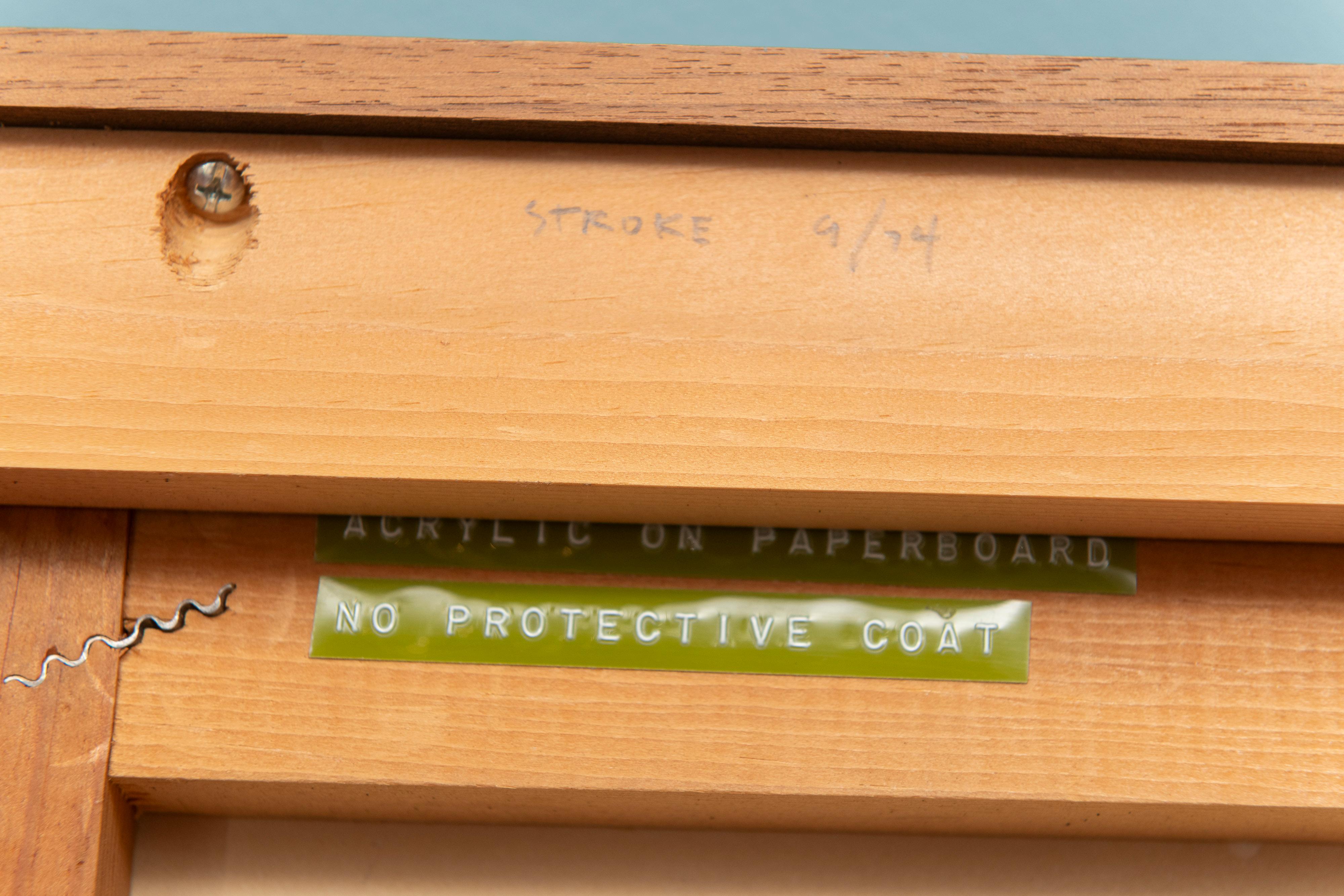 Dekorative Kalligrafie-Gemälde nach Wallase Ting, Wandase Ting im Angebot 2