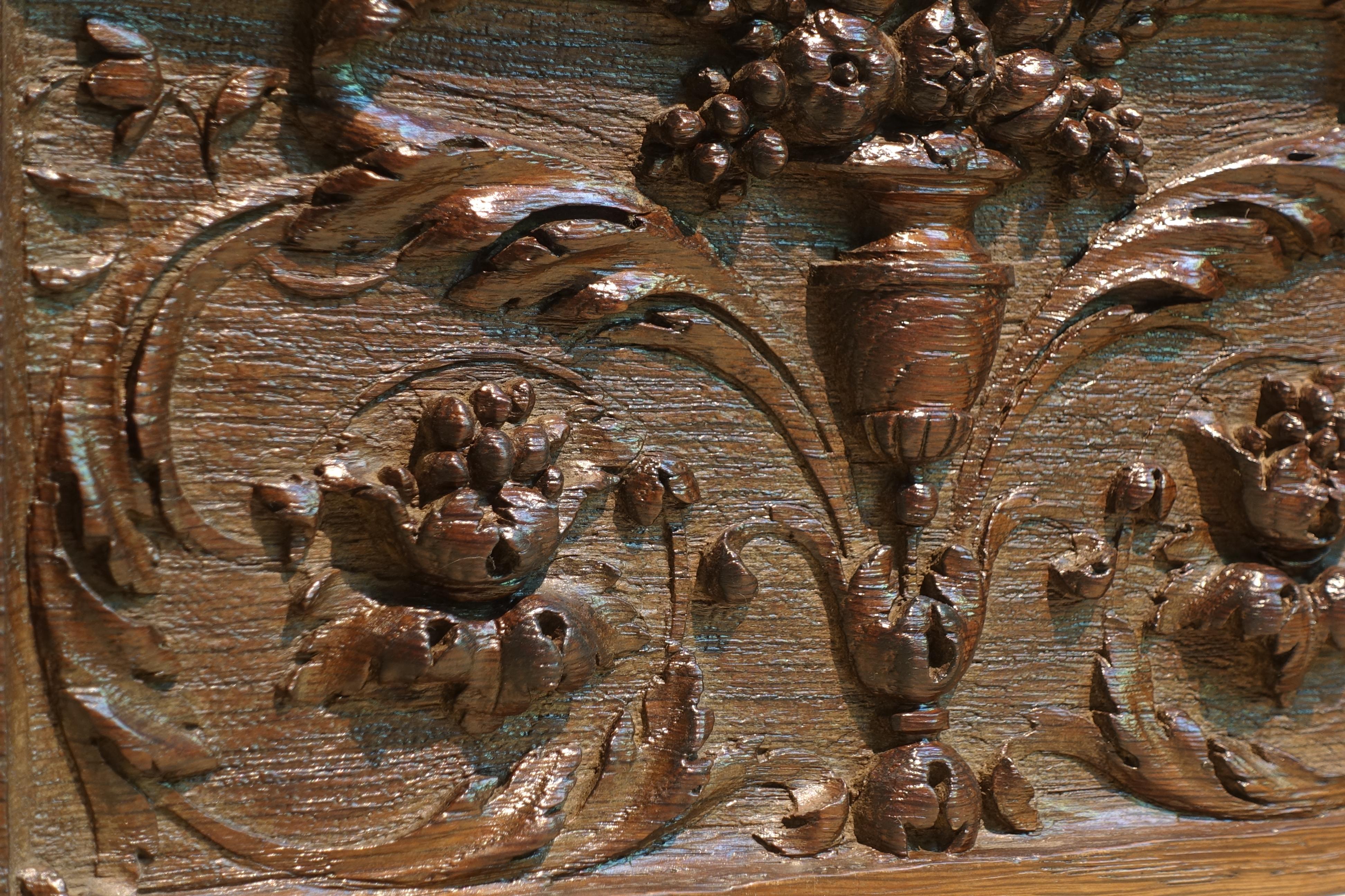 Dekorative geschnitzte Tafel - Frankreich, 19. (Renaissance) im Angebot