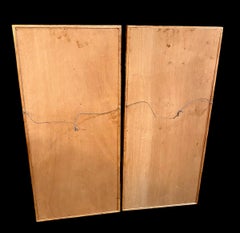 Mid Century Modern Decorative Carved Teak Relief Wall Art, 1950’s Set of 2