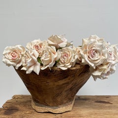 Decorative Carved Wood Stump Bowl