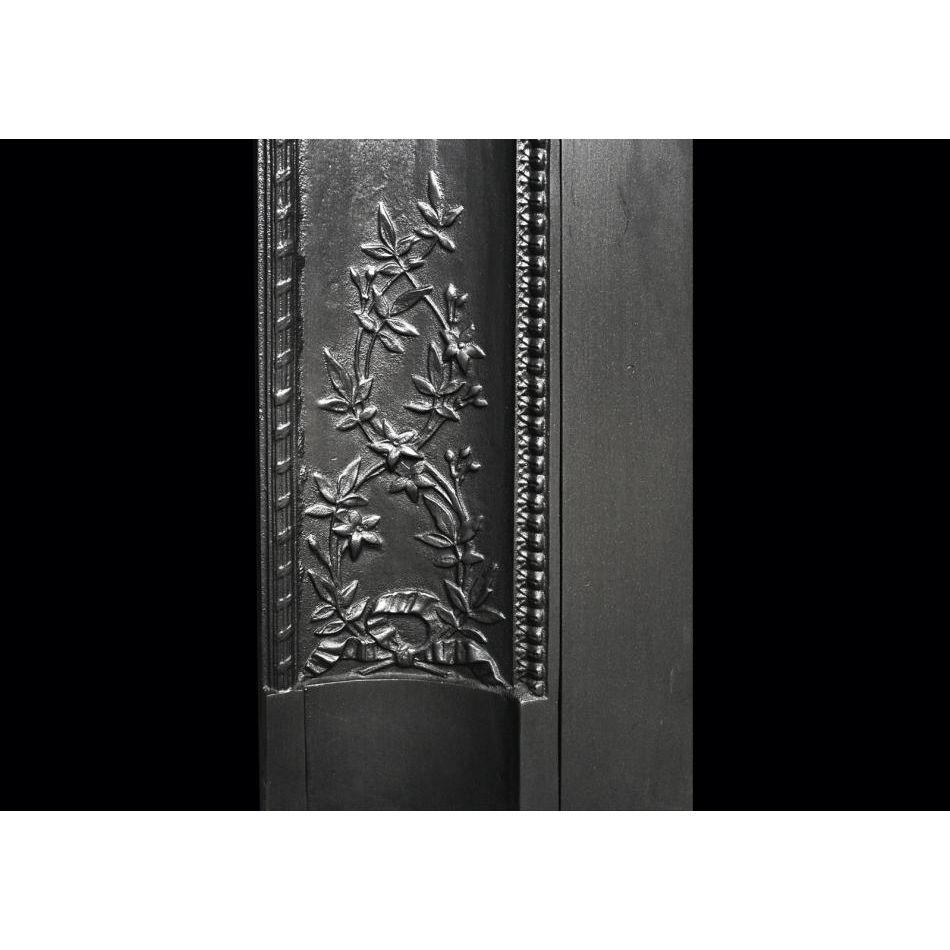 Chimenea decorativa de hierro fundido Contracoeure Interior Francés en venta