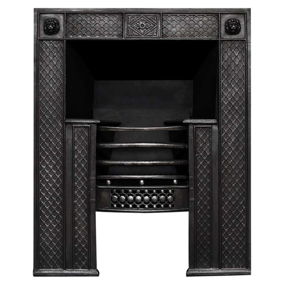Iron Insert Decorative Cast Iron Victorian Fireplace Insert For Sale at 1stDibs ...