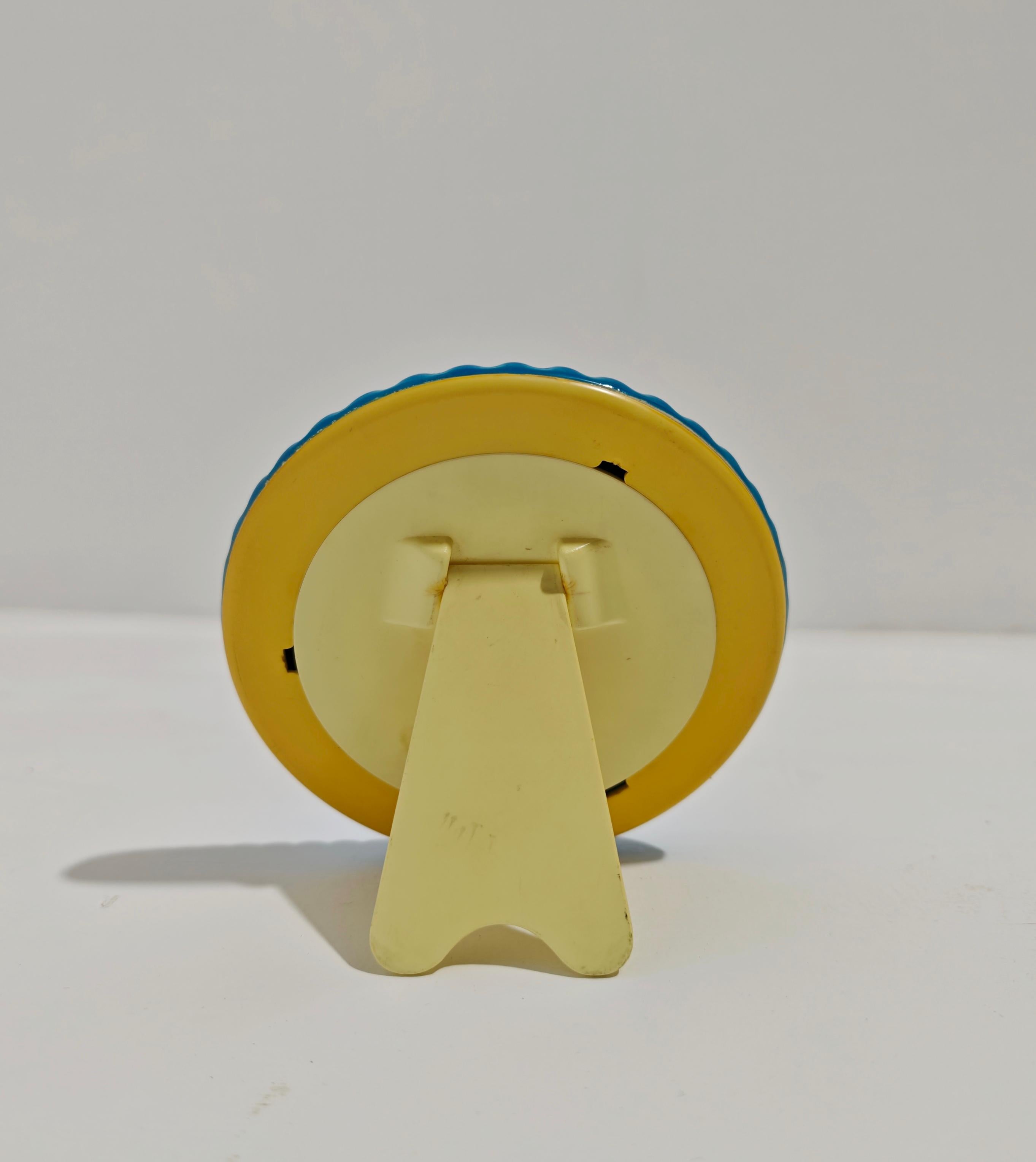 Dekorativer Blu-Fotorahmen aus Keramik, Mid-Century Modern Design, Italien 1960. (20. Jahrhundert) im Angebot