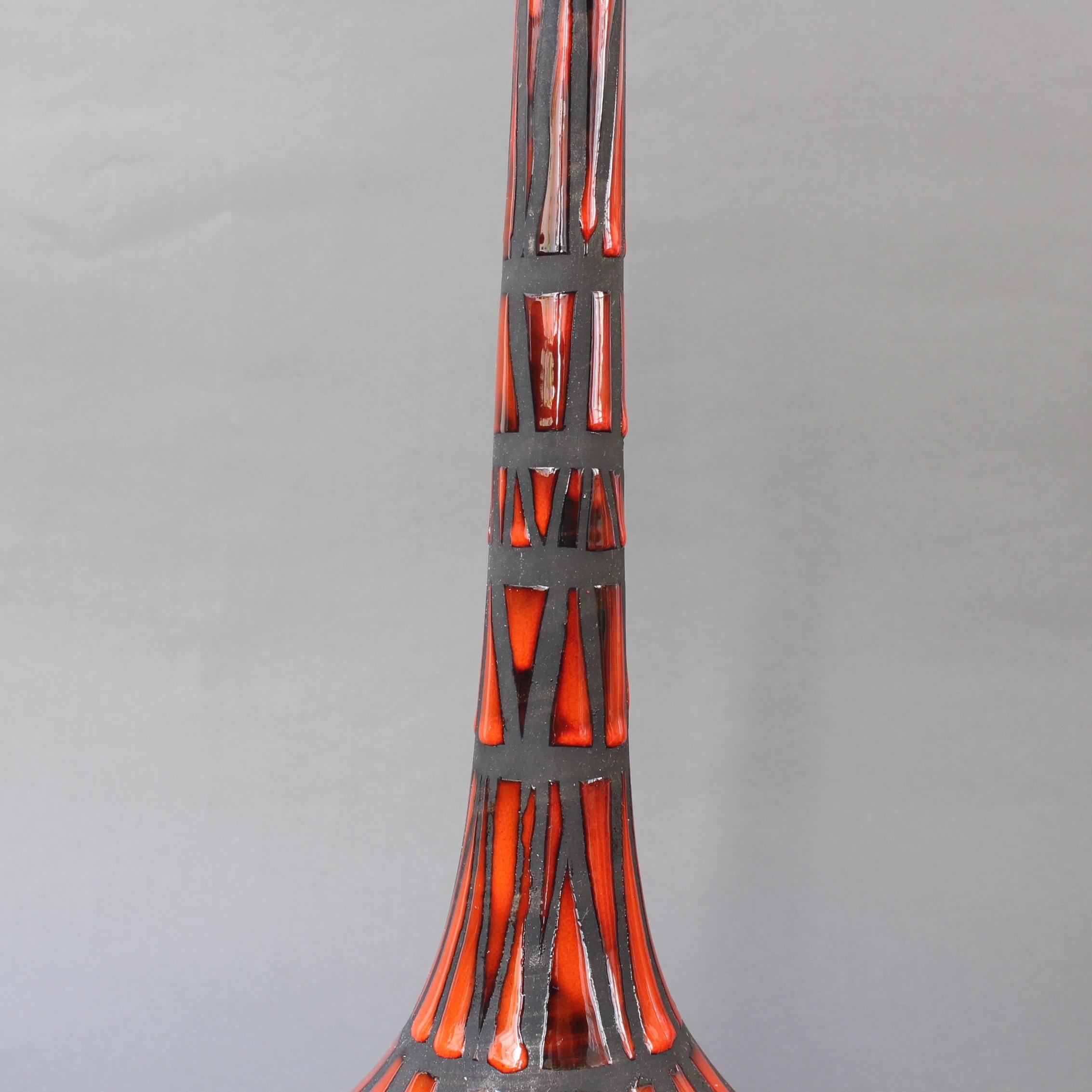 Decorative Ceramic Bottle-Shaped Vase by Roger Capron 'circa 1960s' 5