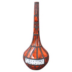 Decorative Ceramic Bottle-Shaped Vase by Roger Capron 'circa 1960s'
