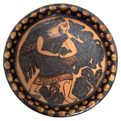 Cuenco de cerámica decorativa, Alexandre Kostanda, Francia c. 1948