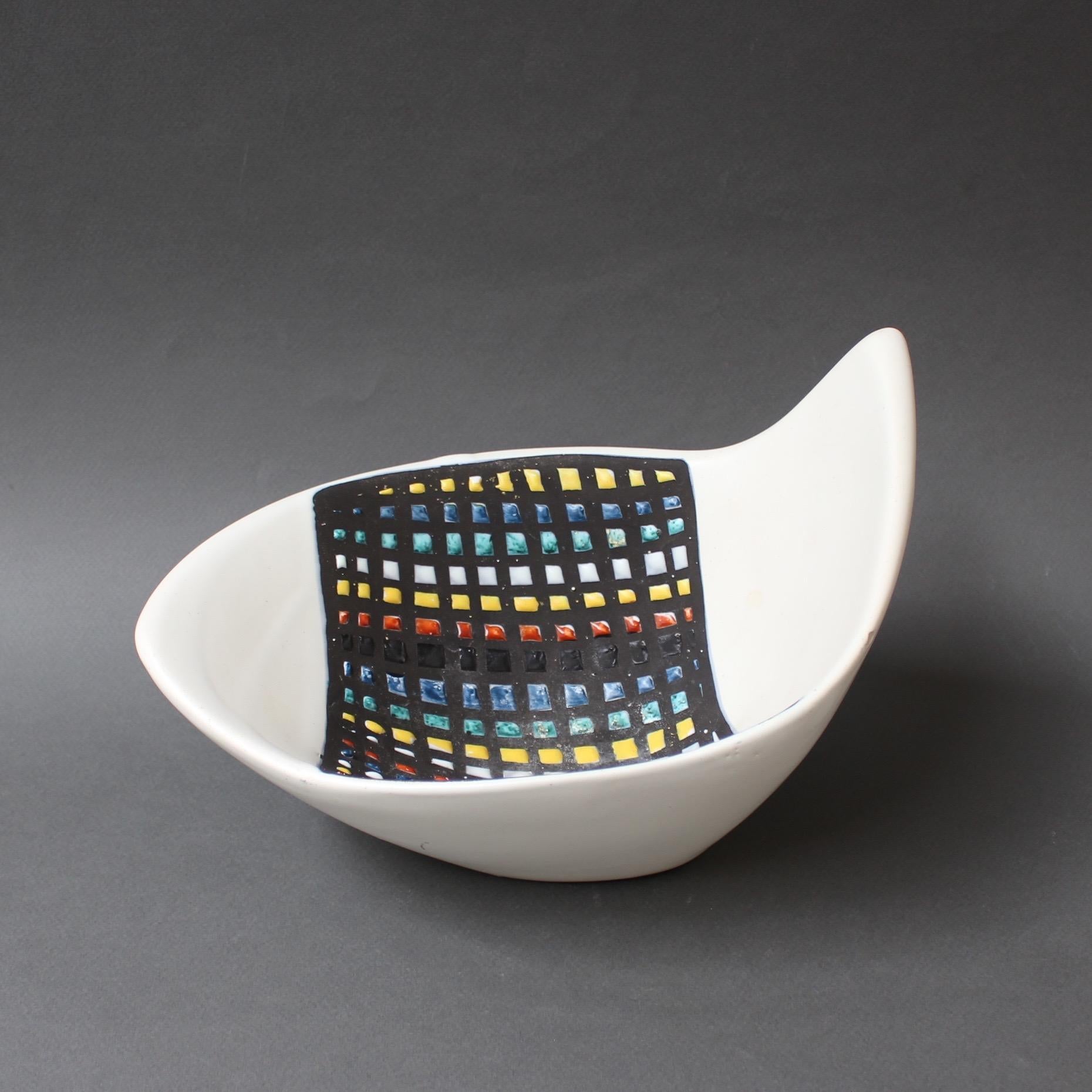 Decorative Ceramic Bowl by Roger Capron '1950s' In Fair Condition In London, GB