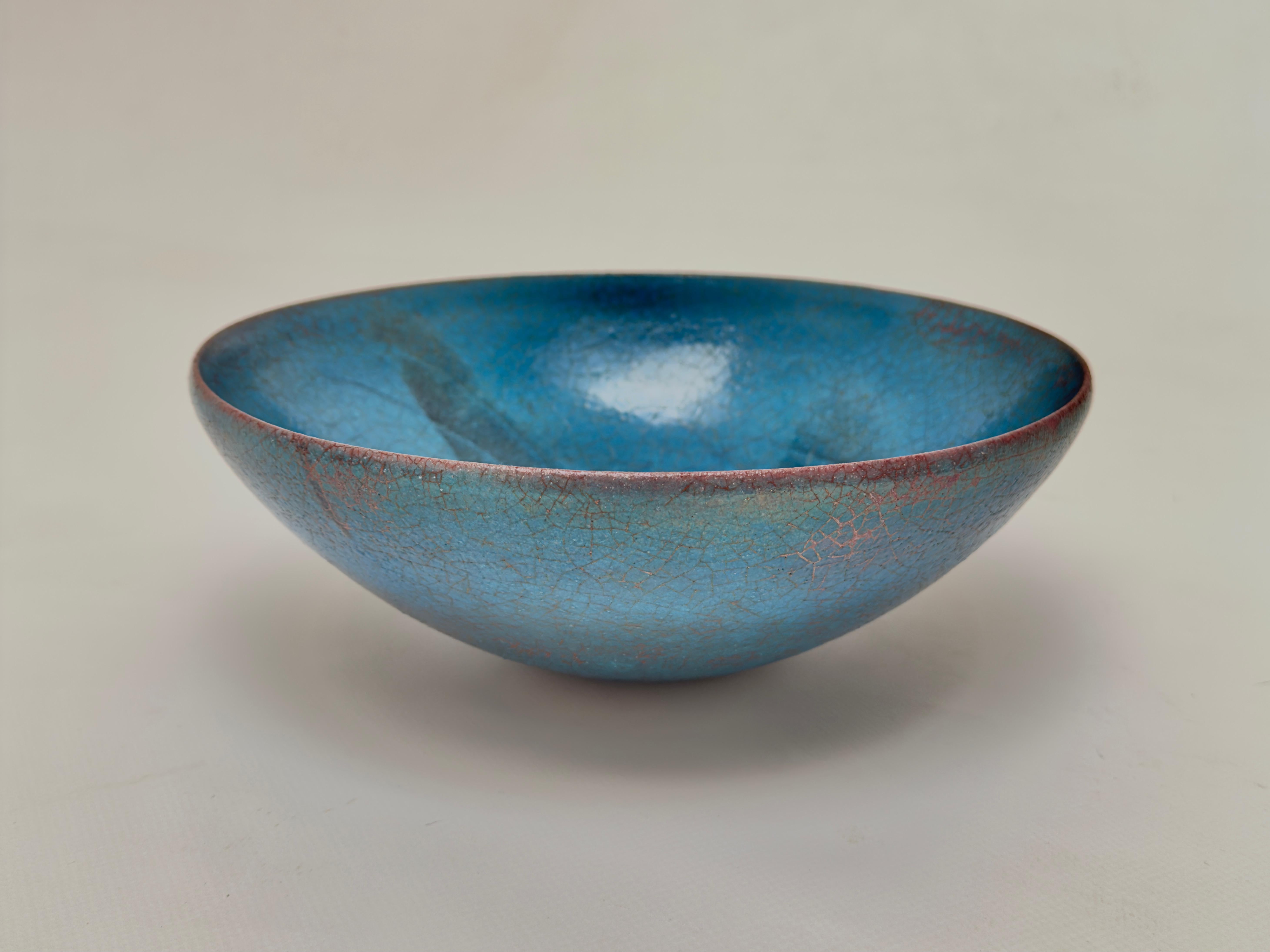 Minimalist Decorative Ceramic Bowl, Carlo Zauli, Italy c. 1960 For Sale
