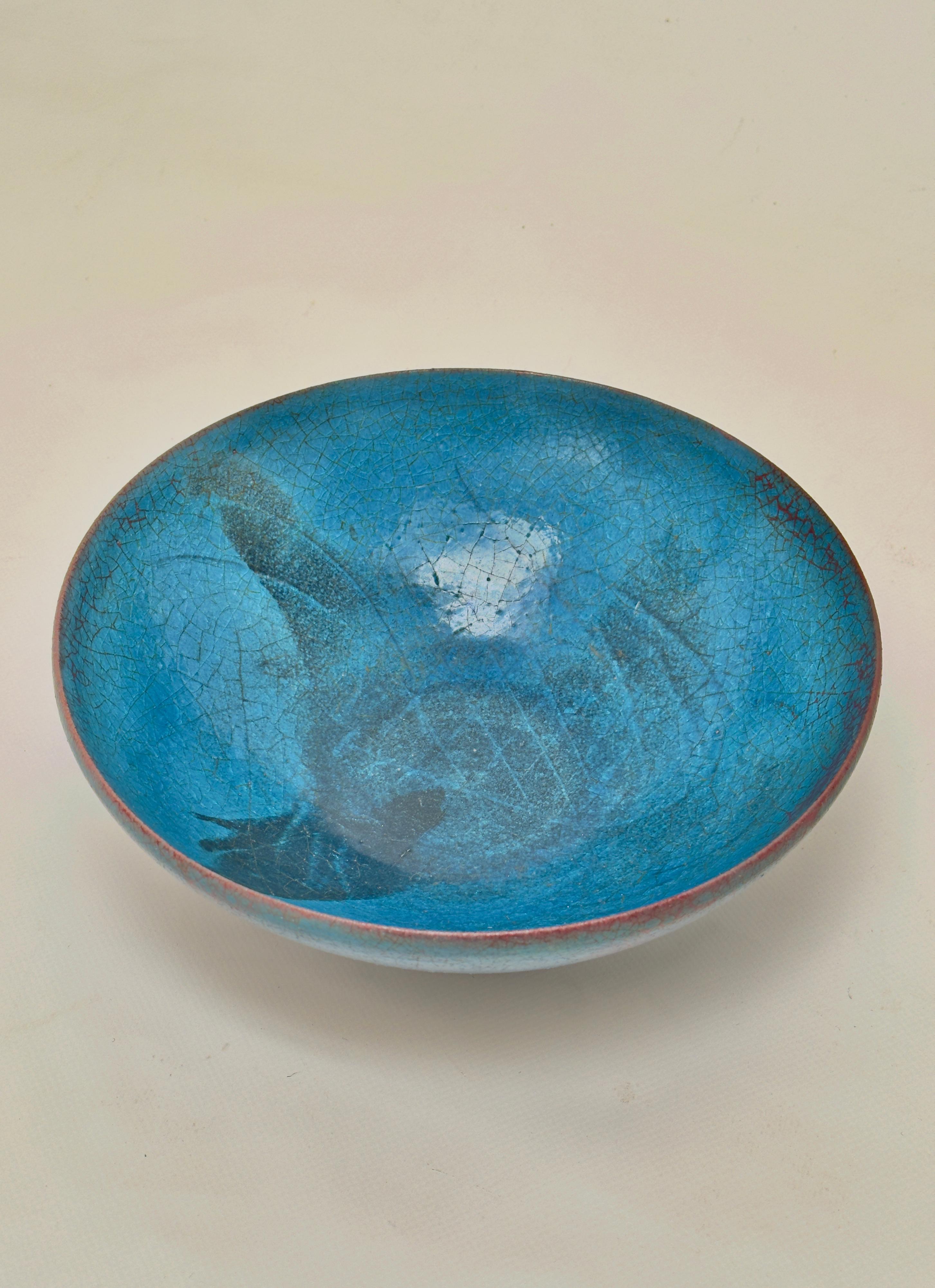 Mid-20th Century Decorative Ceramic Bowl, Carlo Zauli, Italy c. 1960 For Sale