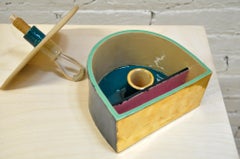 Decorative Ceramic Box with Gold and Opalescent Luster by Andrea Miranda Salas